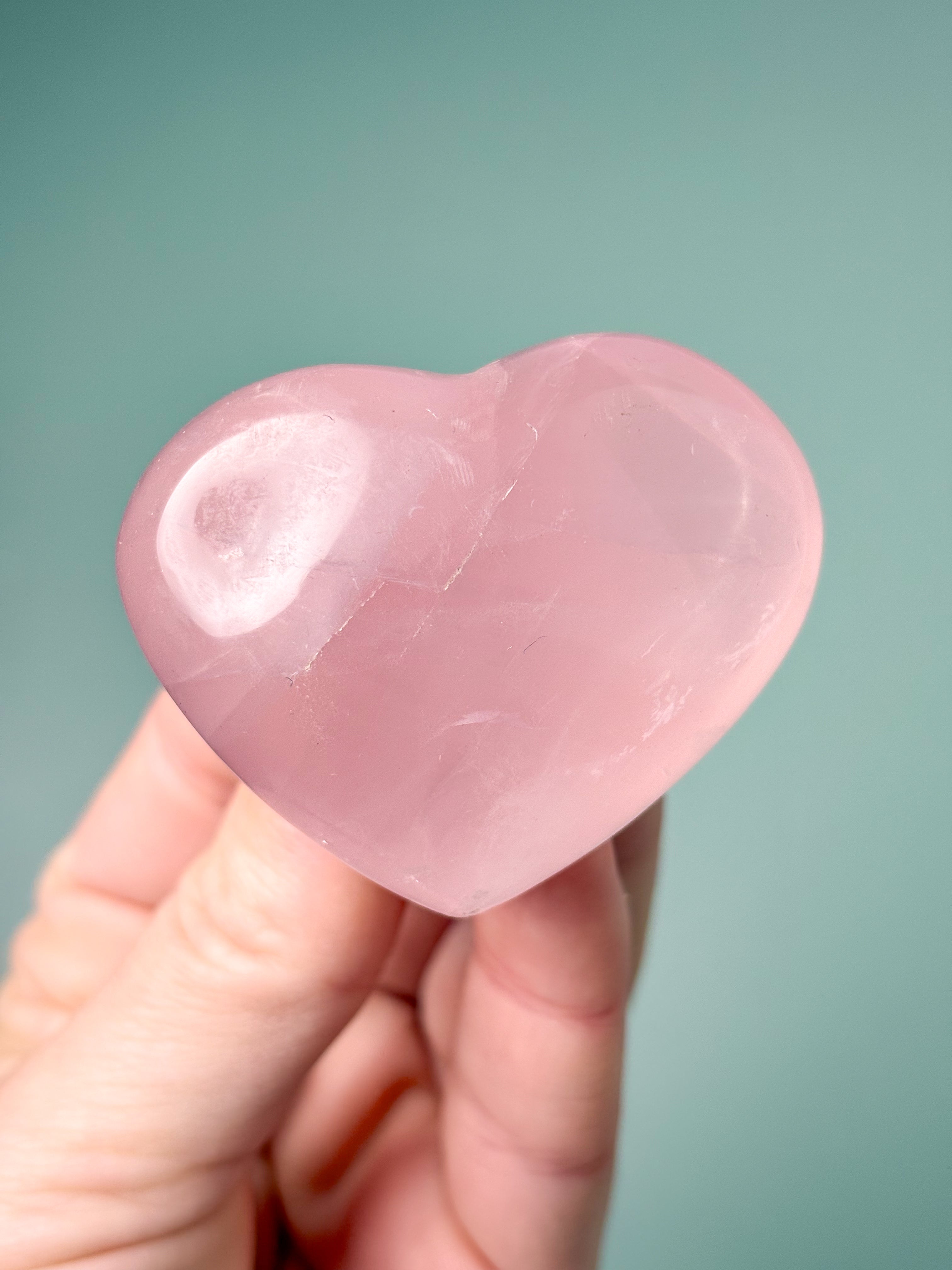Rosakvarts Hjerte (Nr. 9) Eksklusiv Kvalitet
