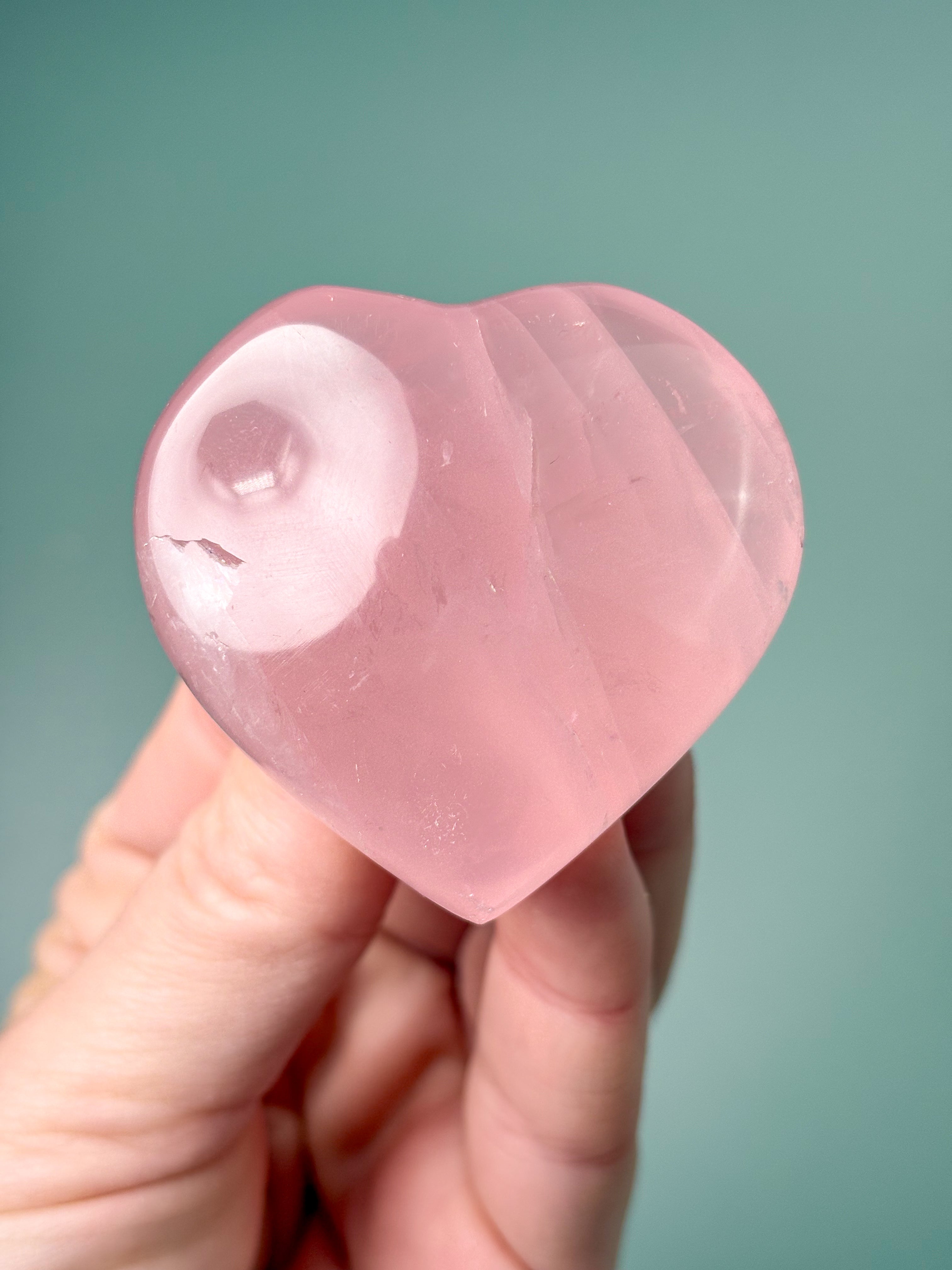 Rosakvarts Hjerte (Nr. 11) Eksklusiv Kvalitet