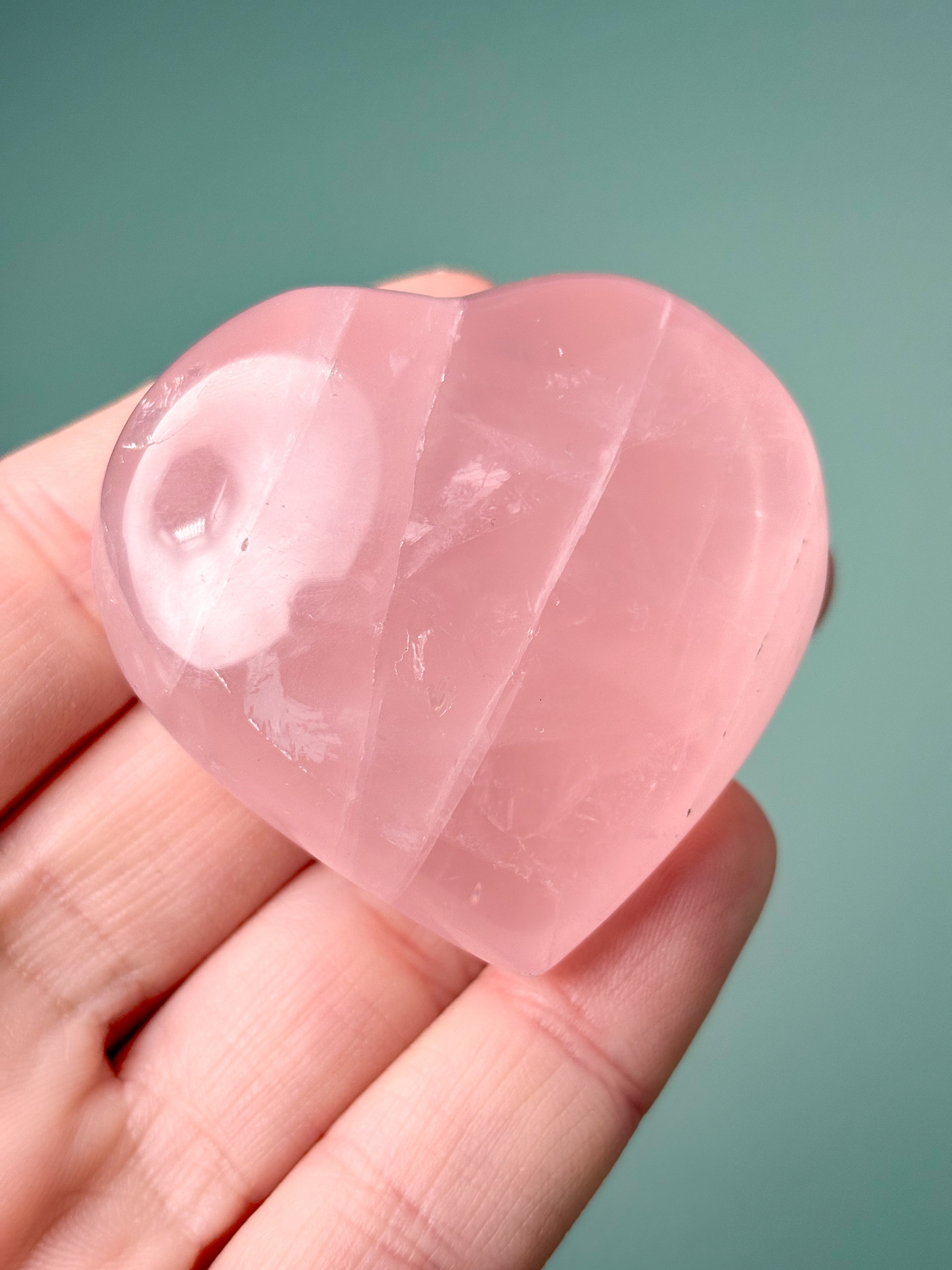 Rosakvarts Hjerte (Nr. 11) Eksklusiv Kvalitet