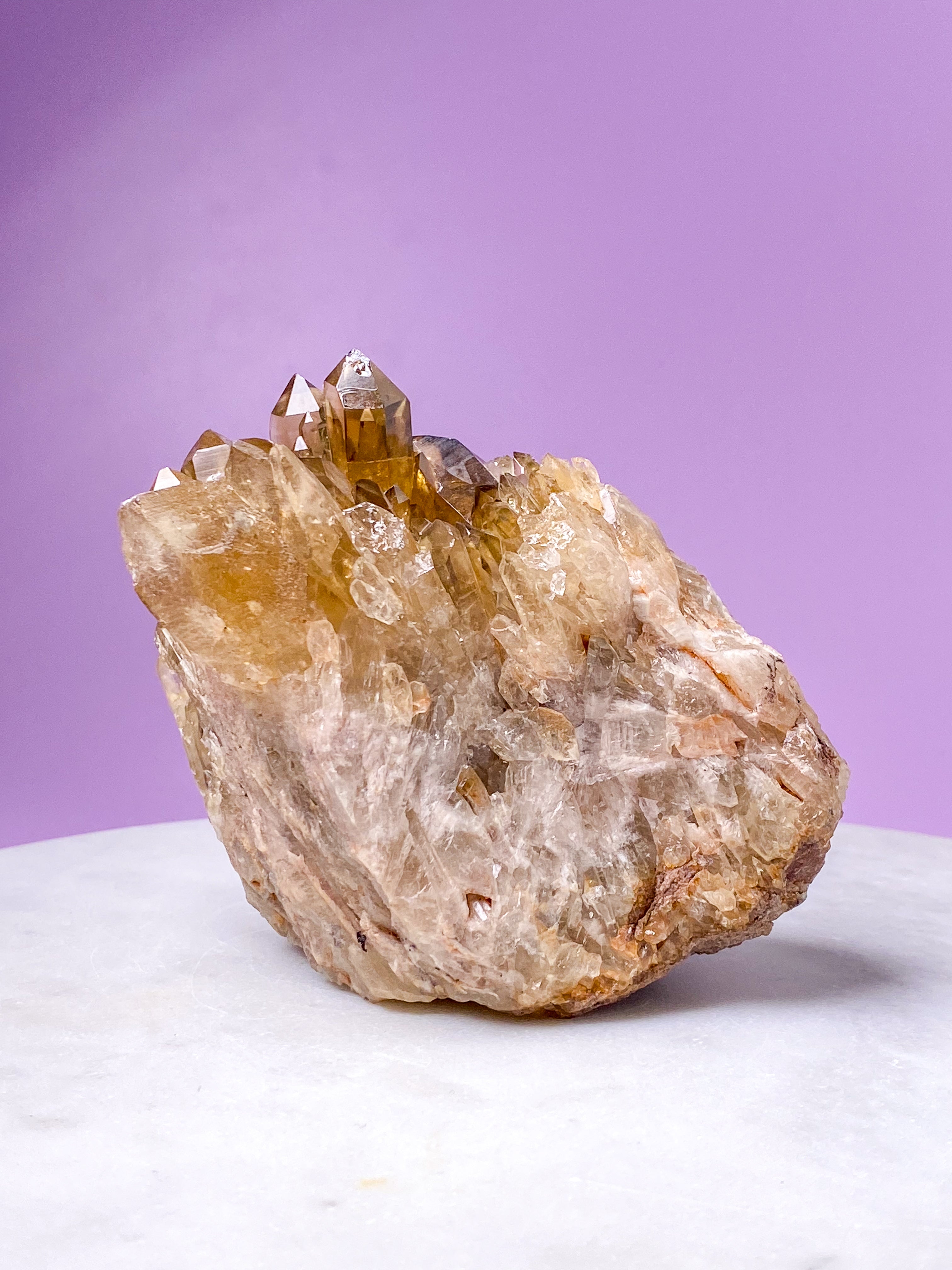 Kæmpe Kundalini Citrin Klynge (Nr. 1)