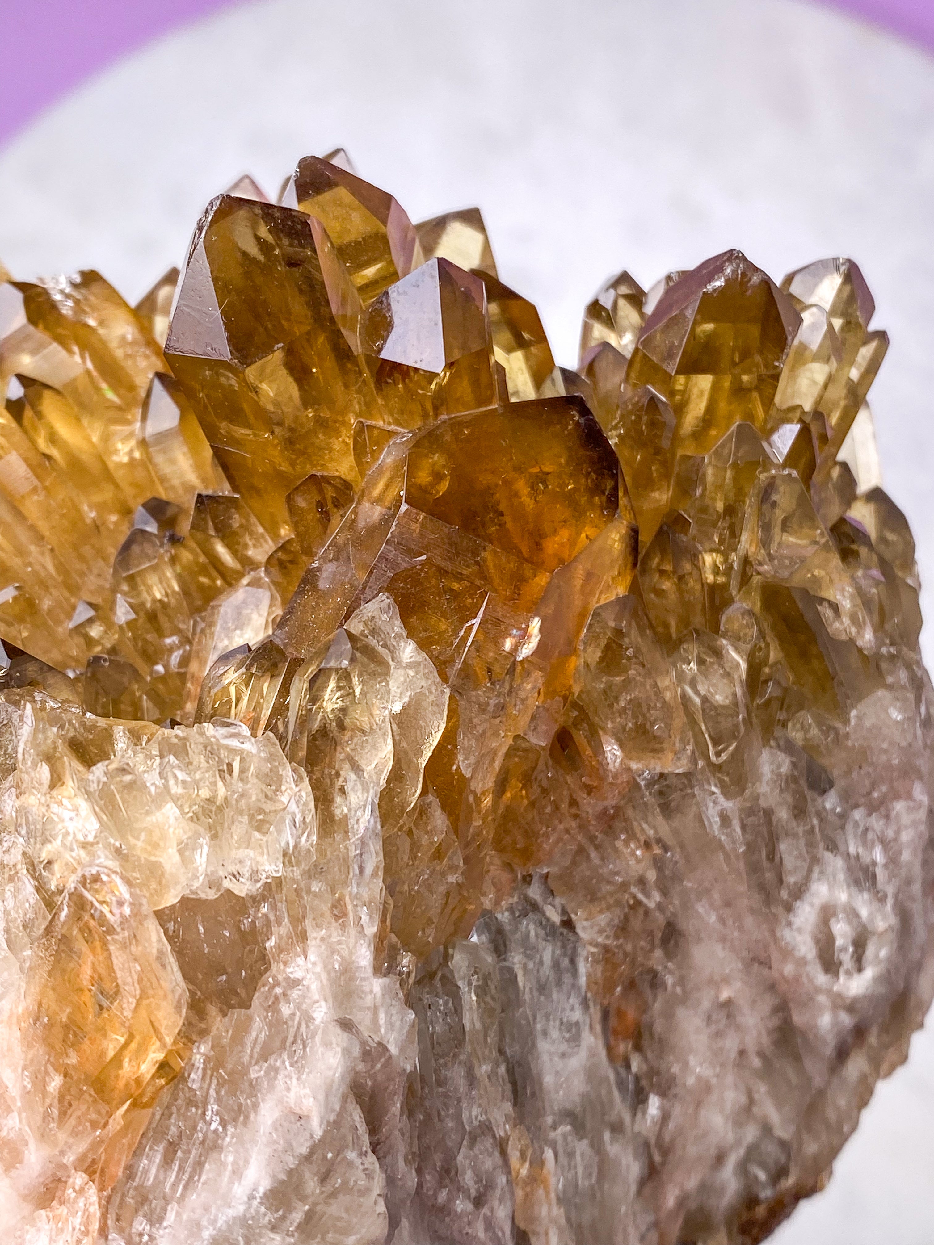 Kæmpe Kundalini Citrin Klynge (Nr. 1)