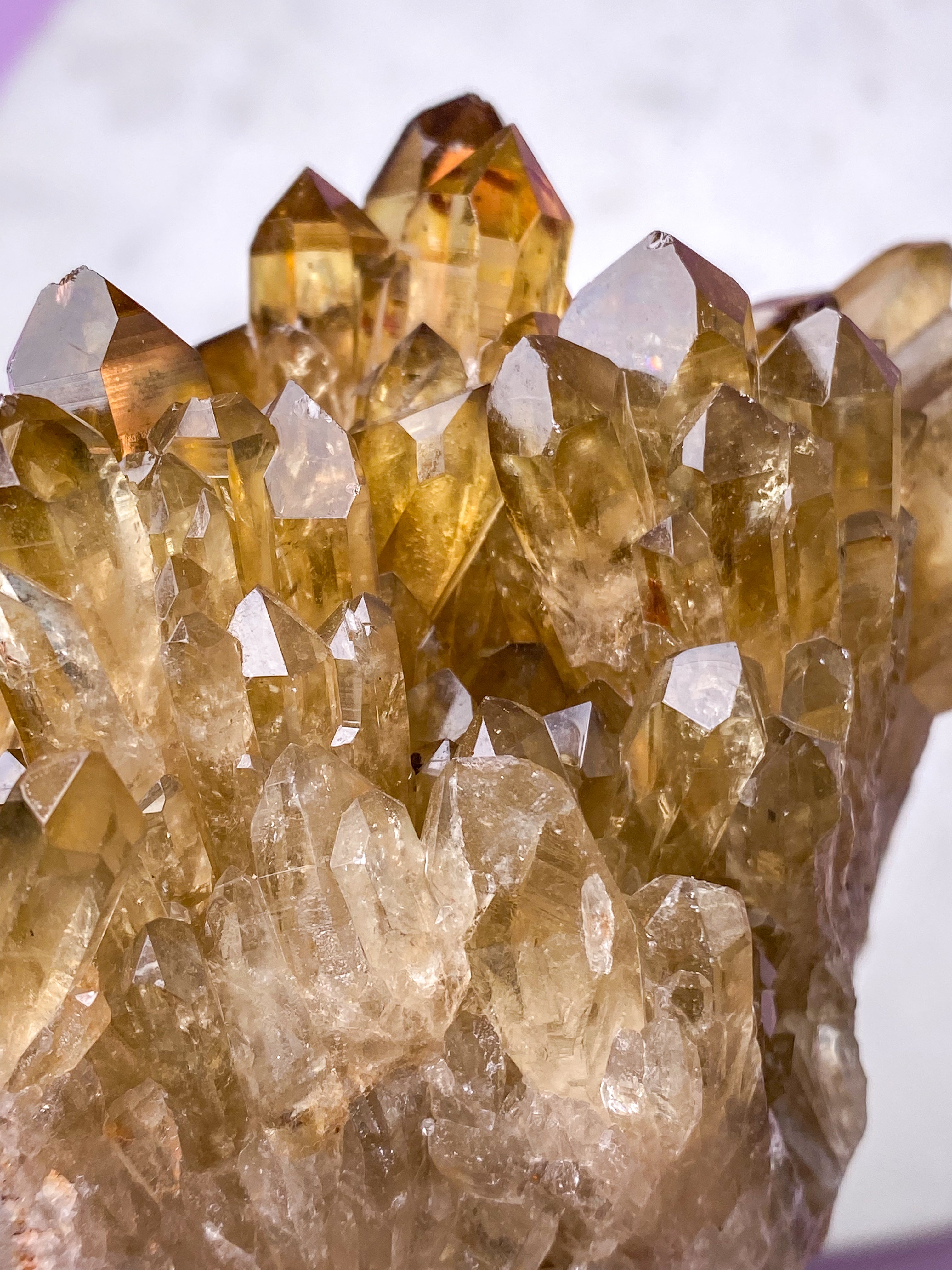 Kæmpe Kundalini Citrin Klynge (Nr. 1)