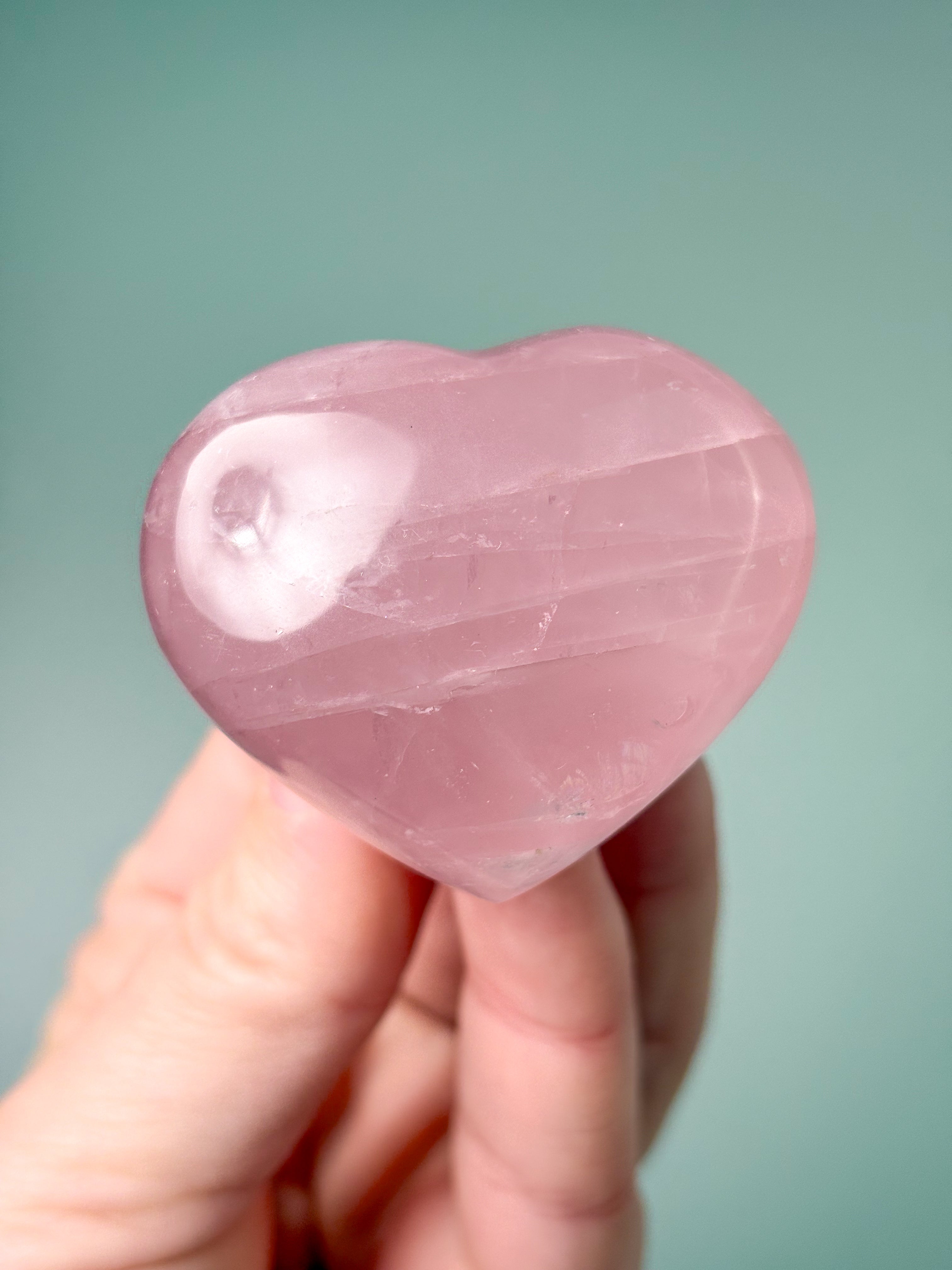 Rosakvarts Hjerte (Nr. 14) Eksklusiv Kvalitet
