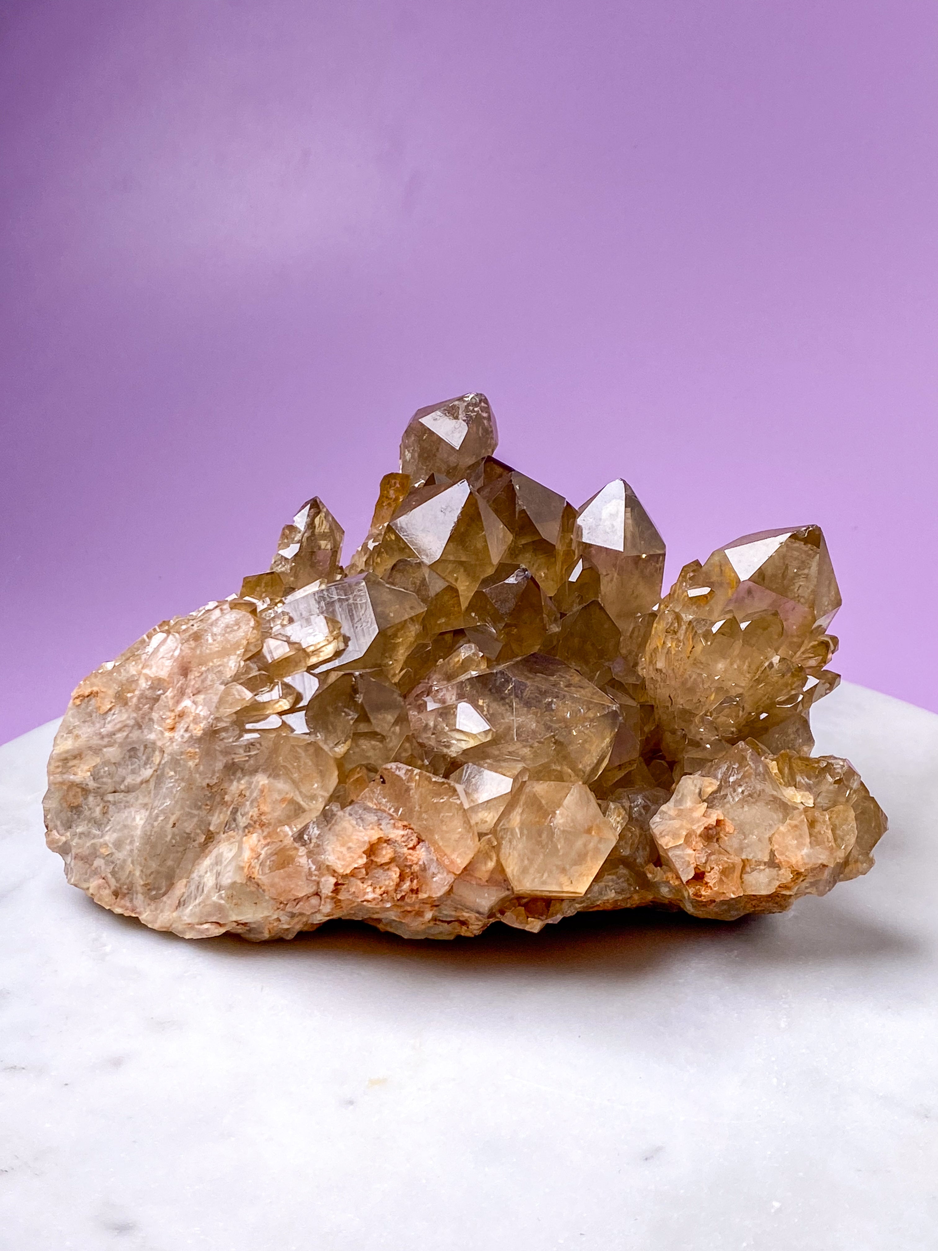 Kæmpe Kundalini Citrin Klynge (Nr. 5)