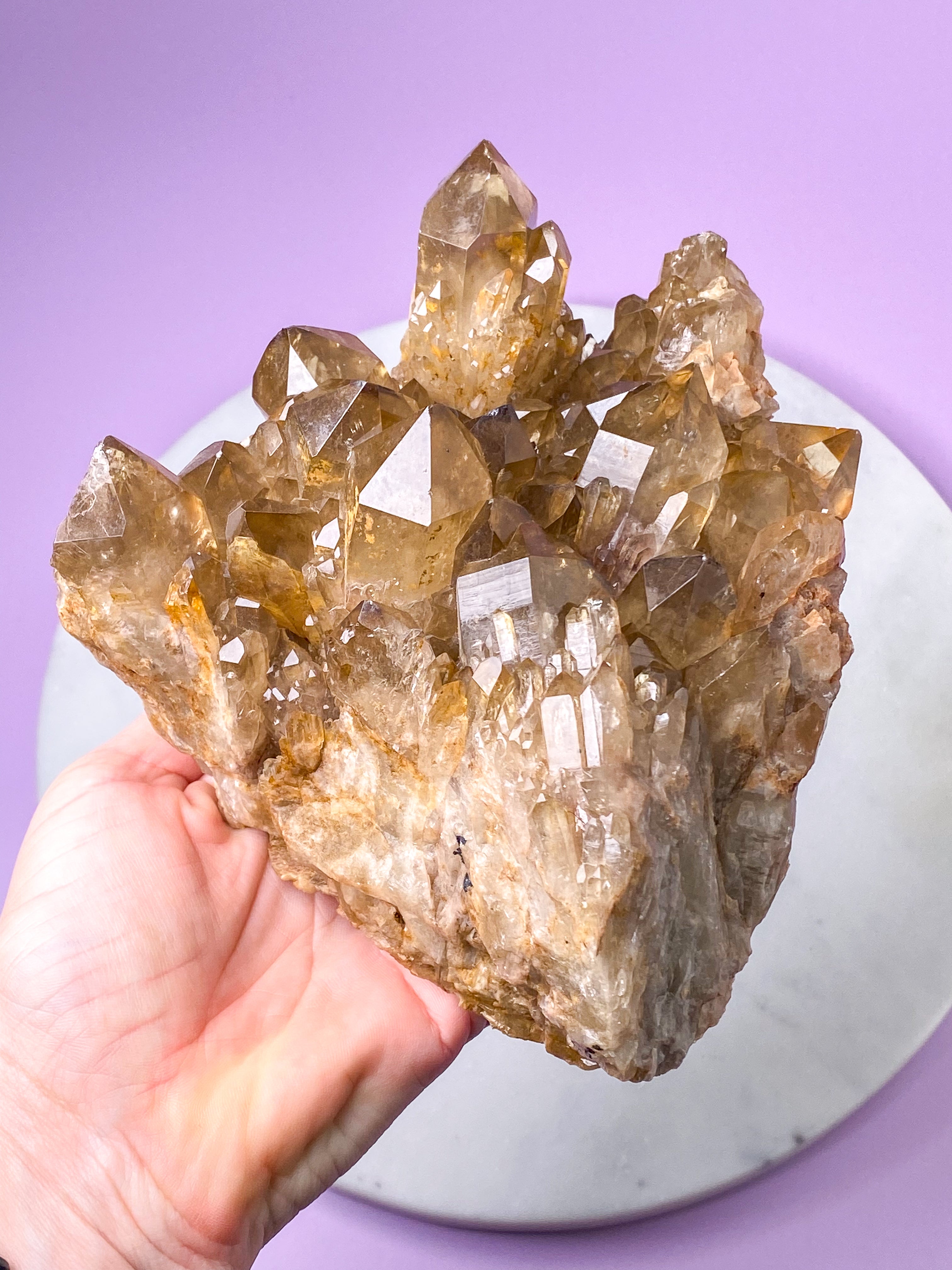 Jätte Kundalini Citrin Kluster (nr 5)