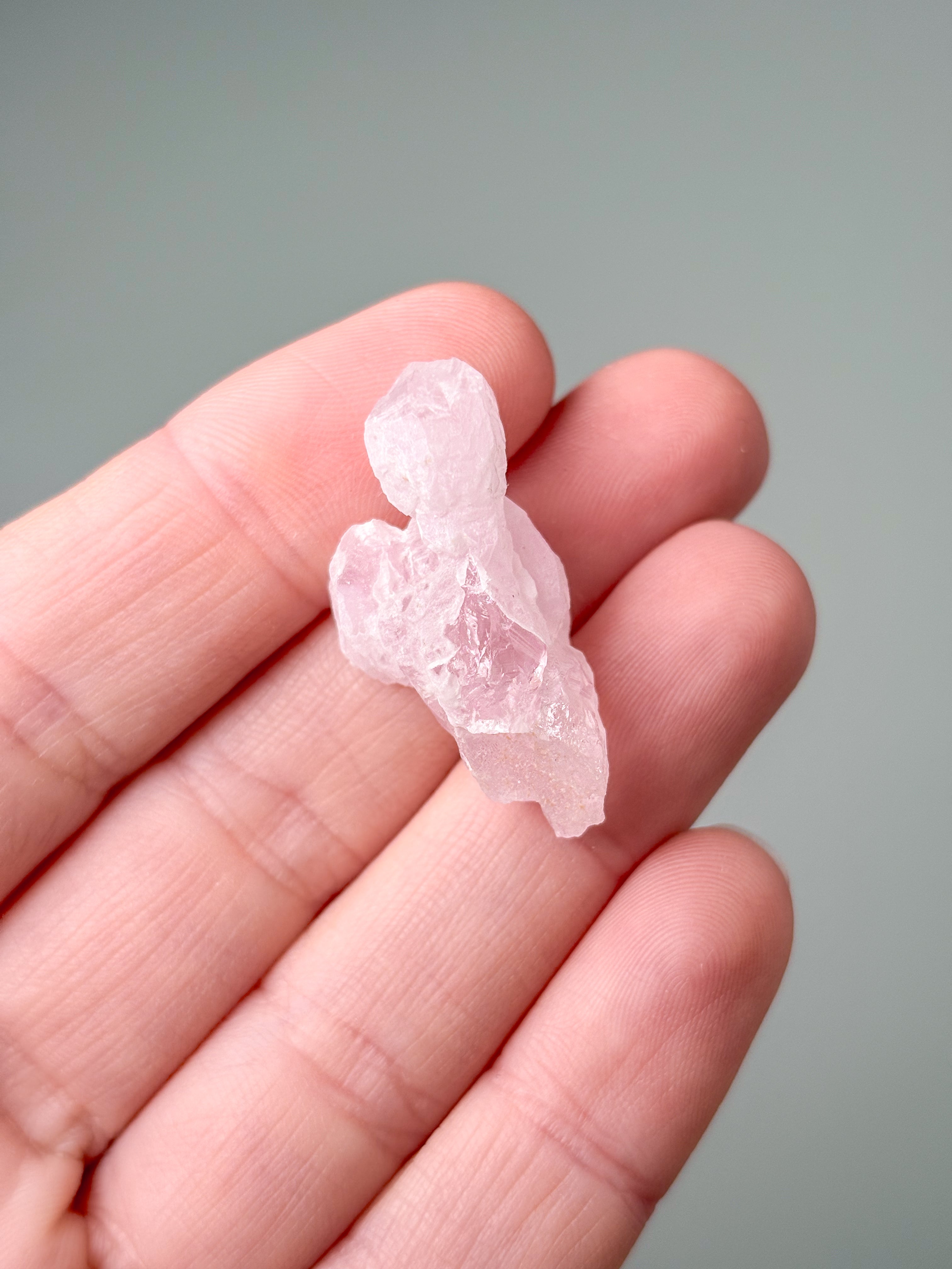 Krystalliseret Rosakvarts Eksklusiv Kvalitet (Nr. 12)