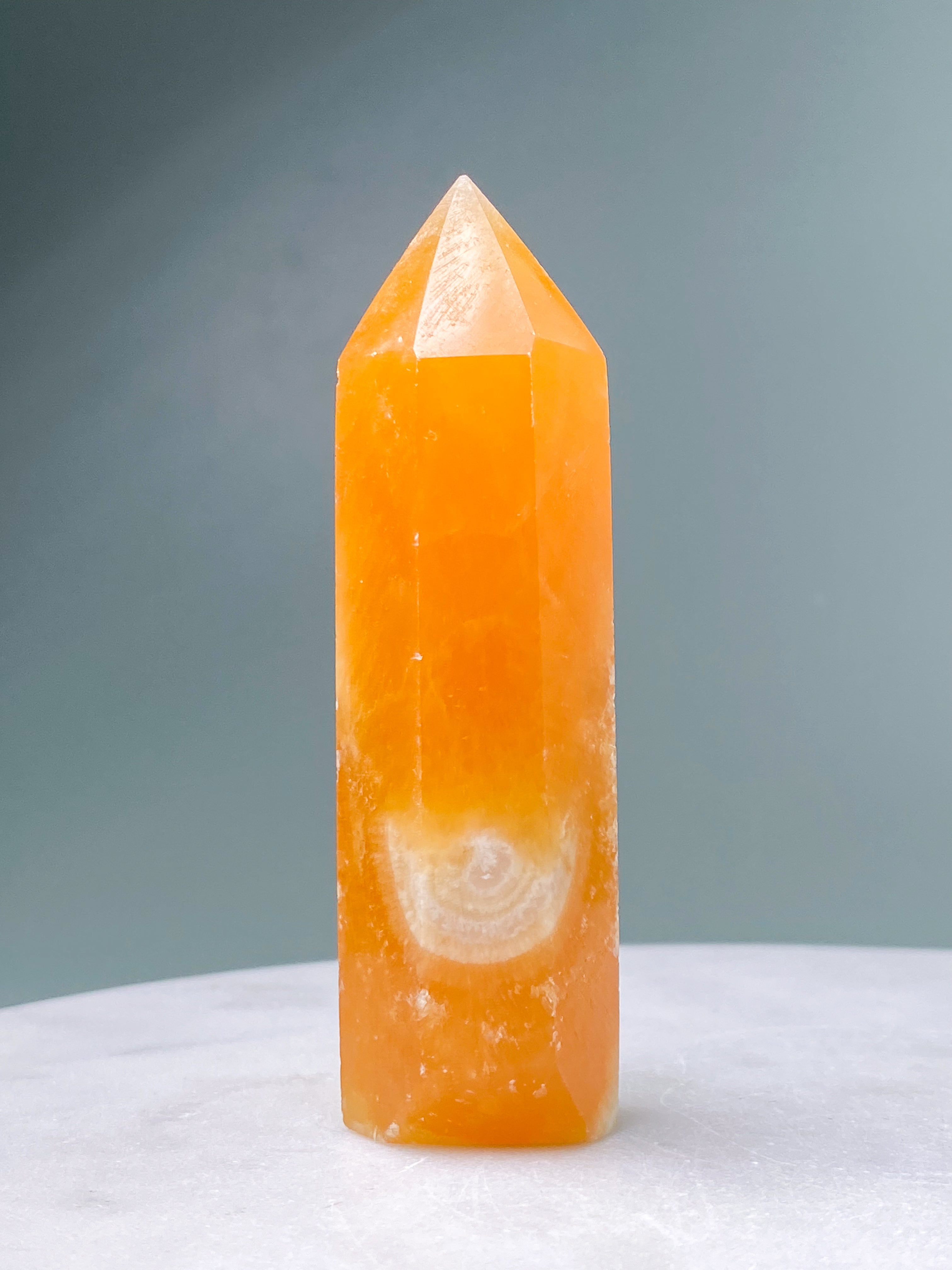 Orange Calcit Tårn (Nr. 2)