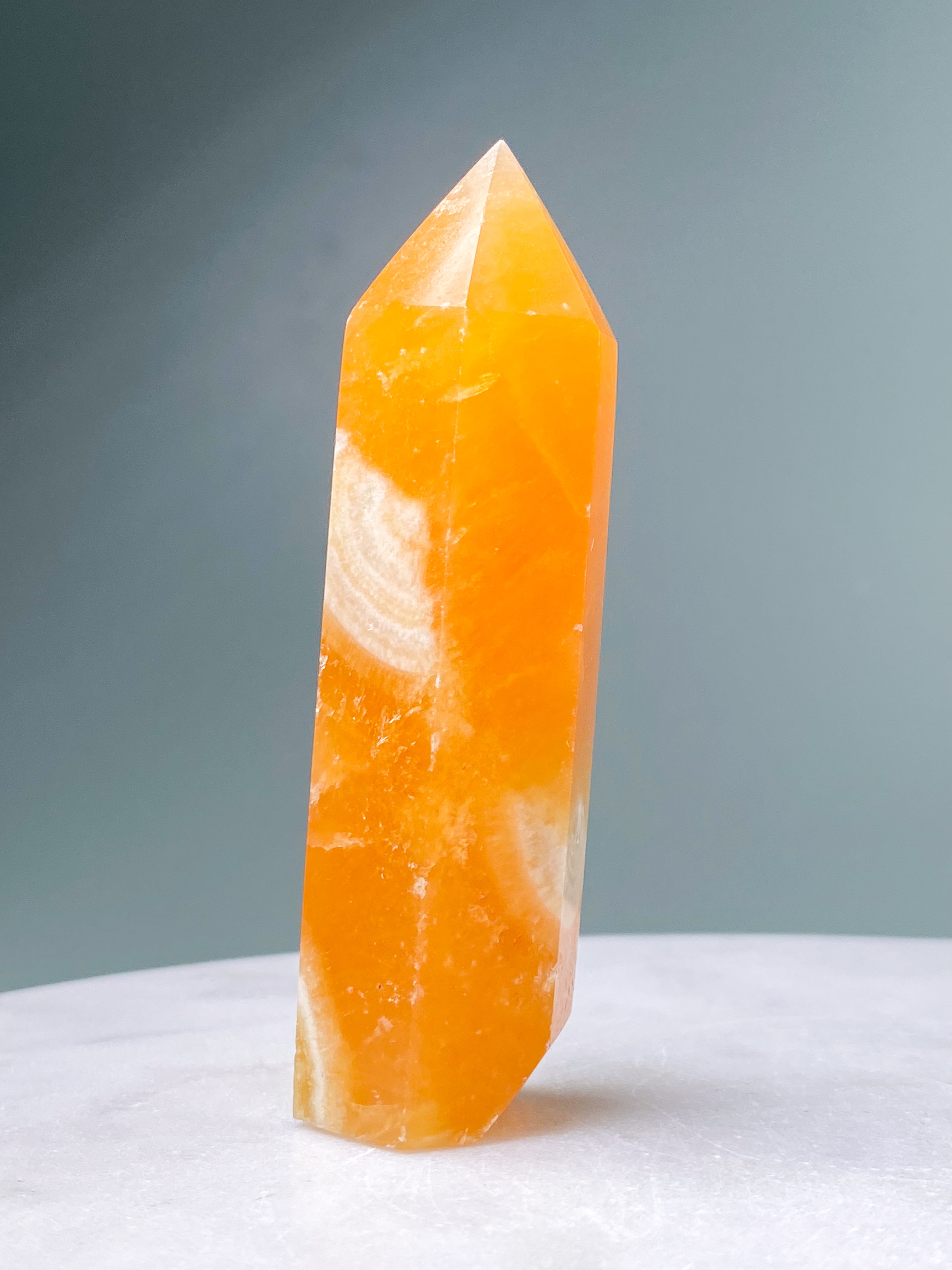 Orange Calcit Tårn (Nr. 2)