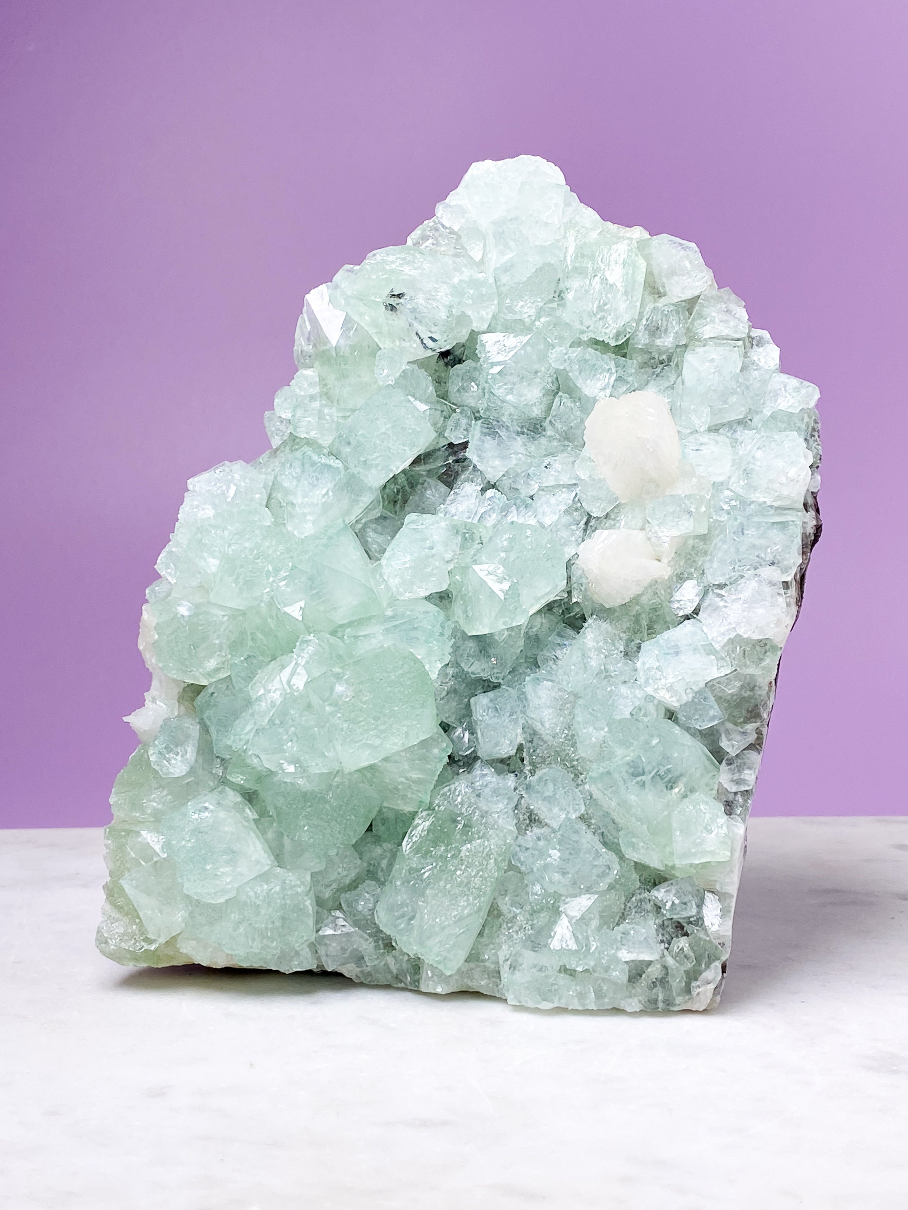 Grönt apofyllitkluster (nr 38)