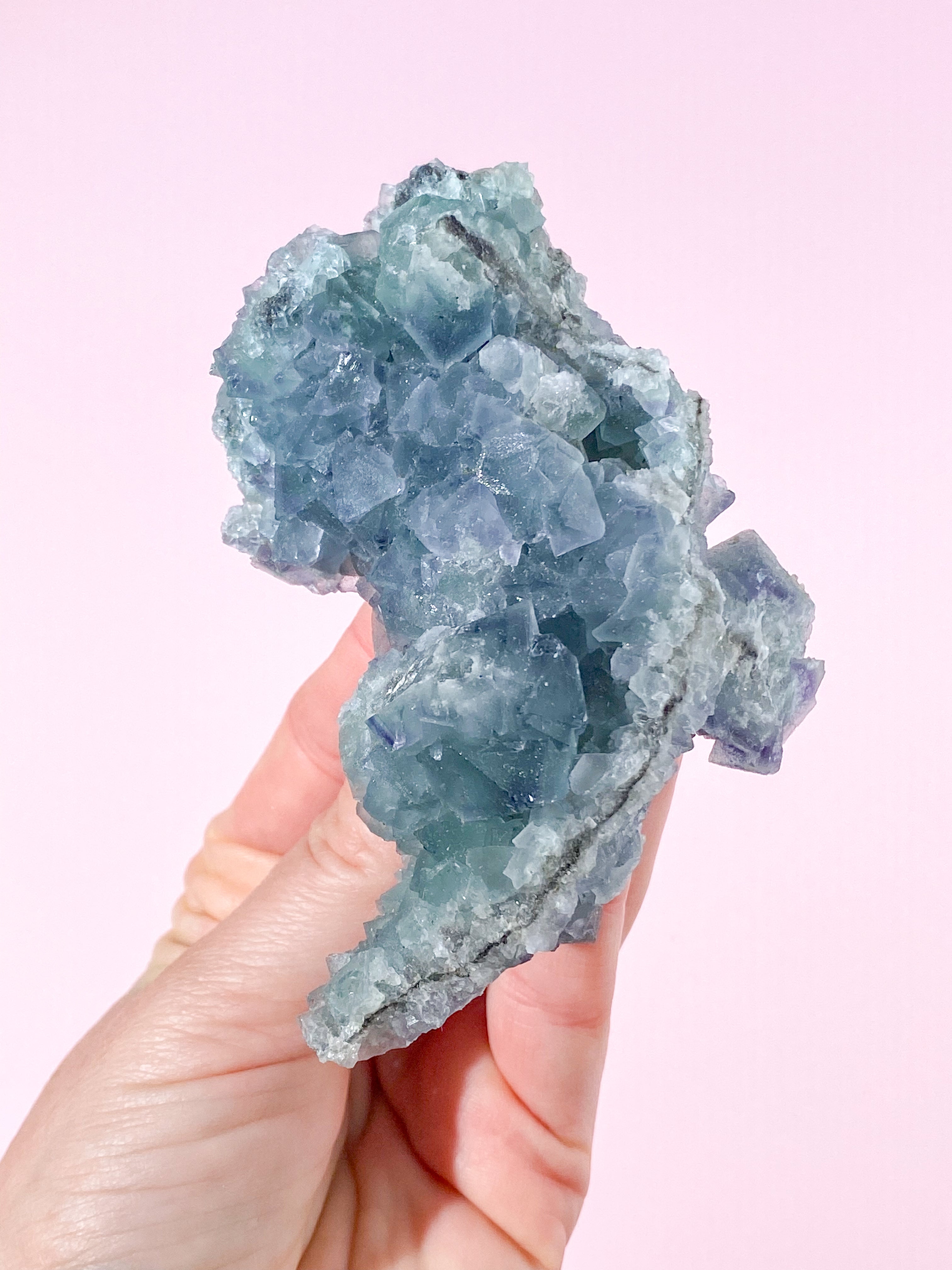 Blågrön Fluoritklunga (Nr. 3)