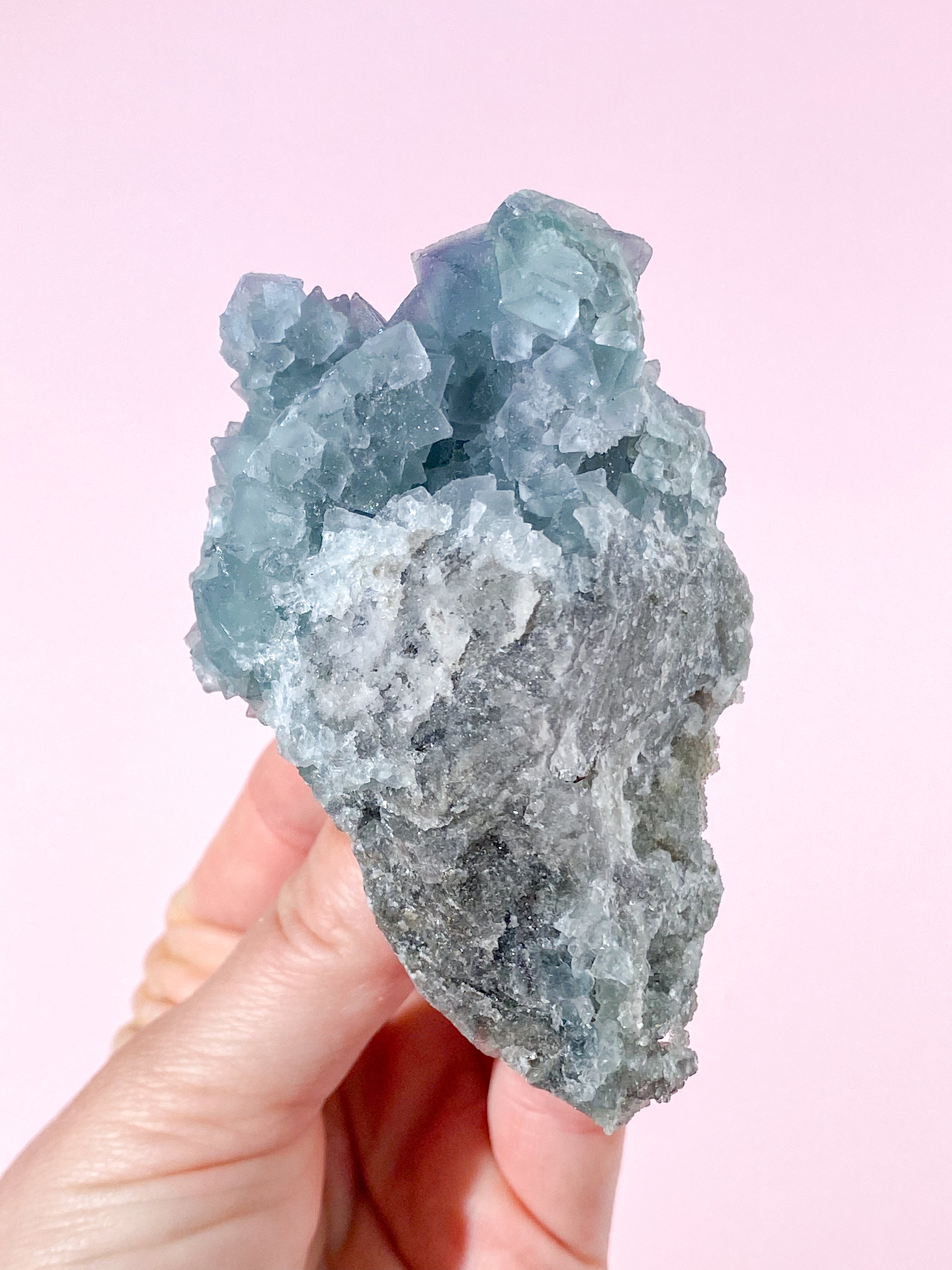 Blågrön Fluoritkluster (Nr. 6)