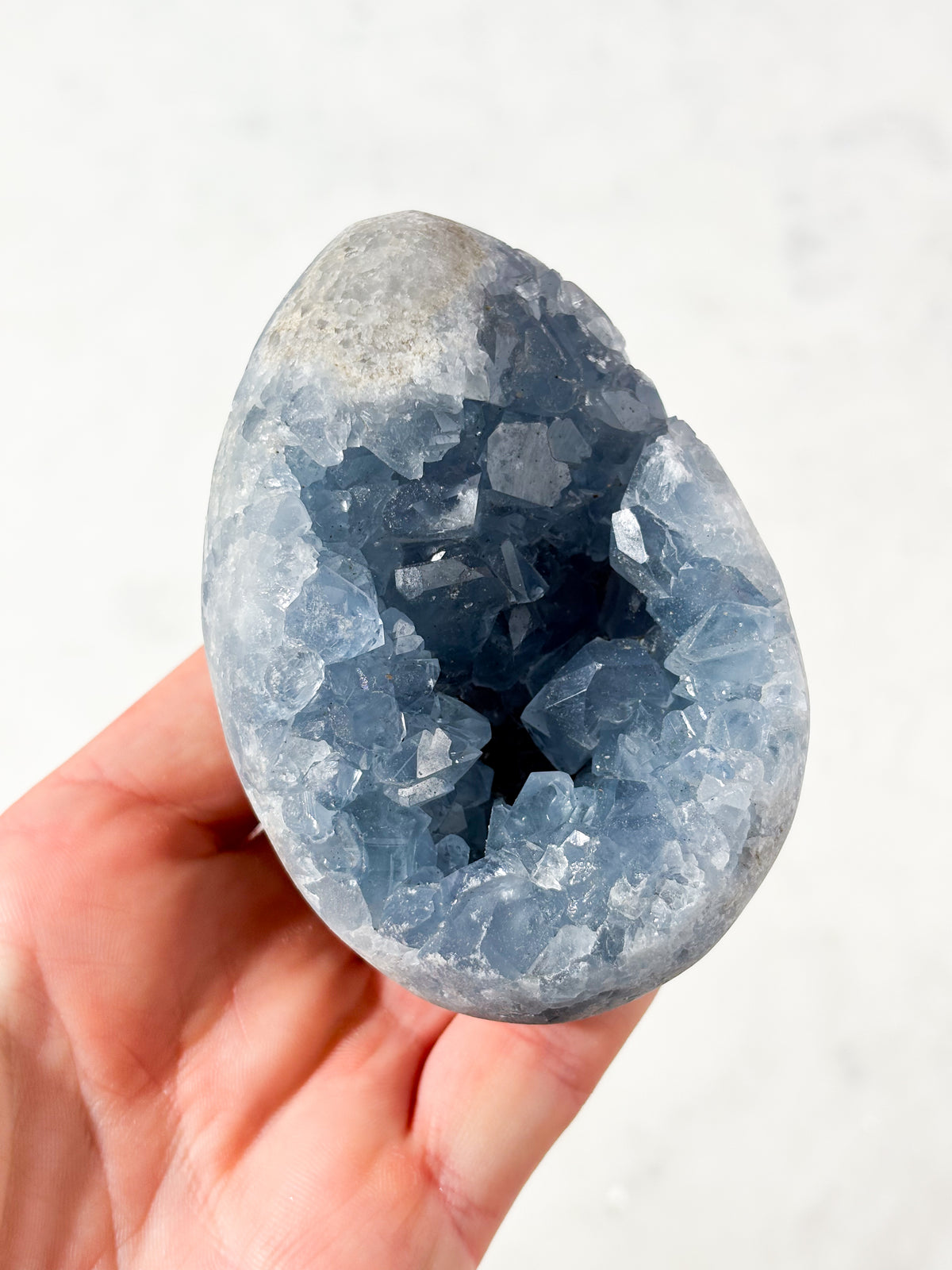 Celestit Geode Æg (Nr. 2)