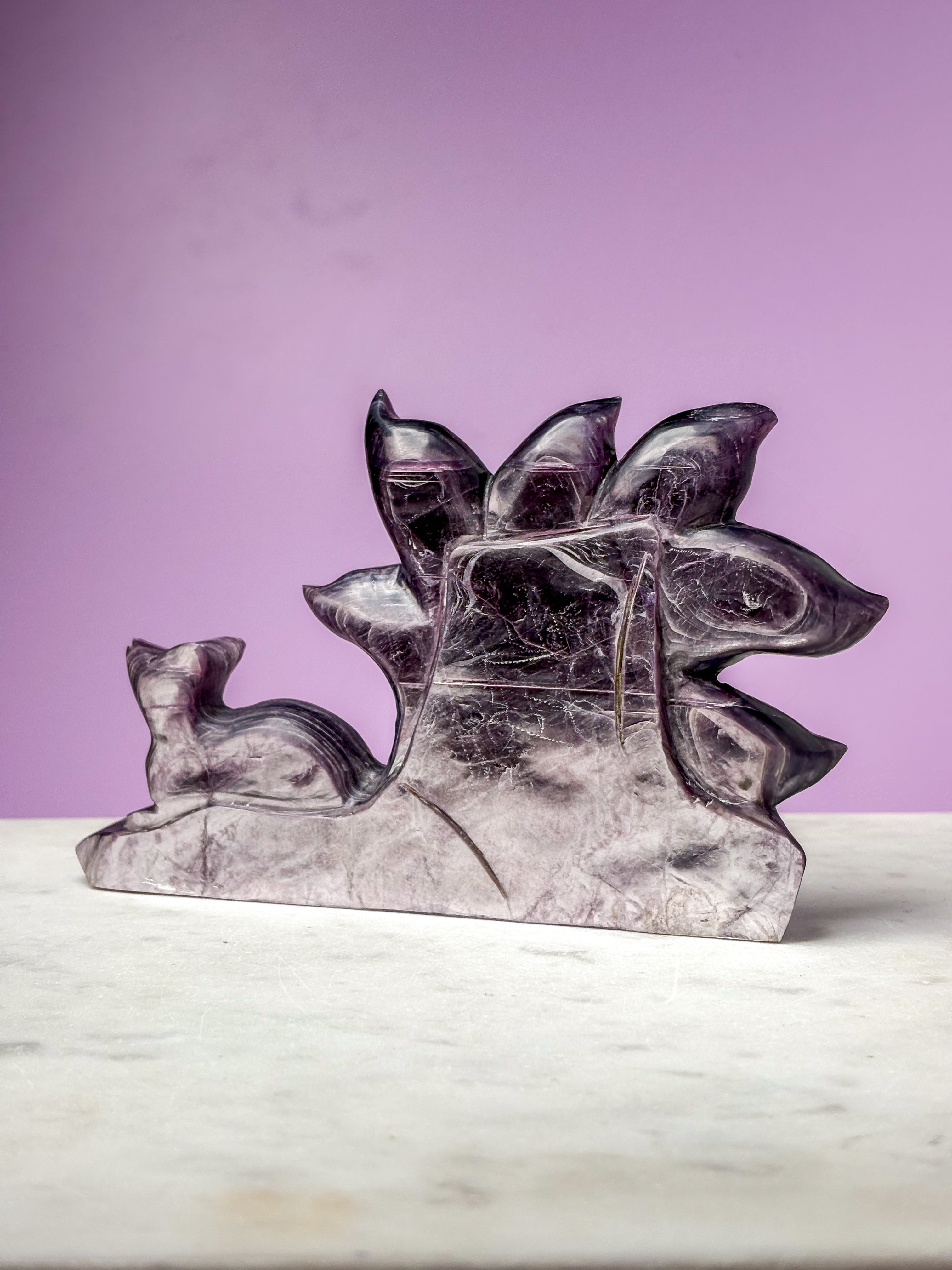 Gemmy Lepidolit Ræv (Nr. 1)