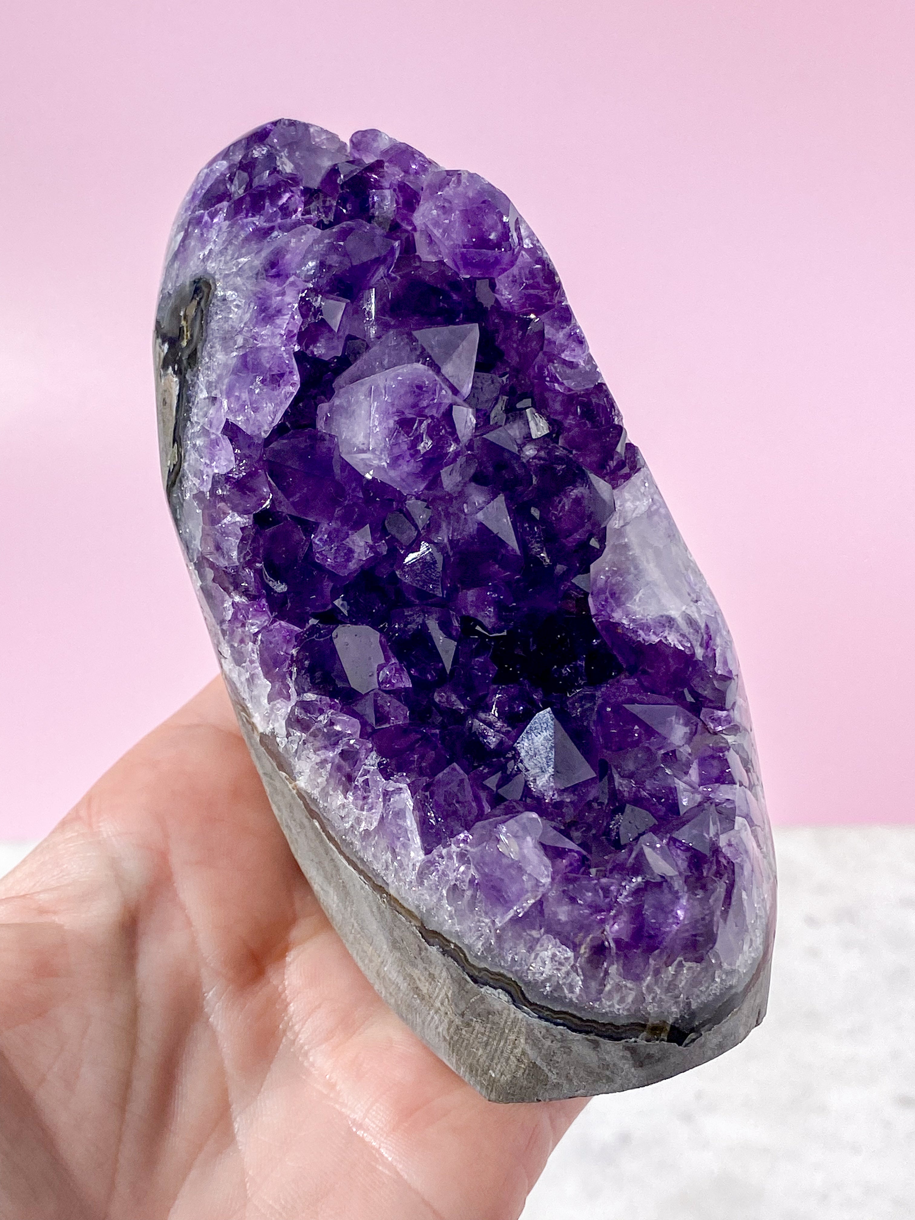 Stående Ametistkluster (Nr. 3) Exklusiv Kvalitet