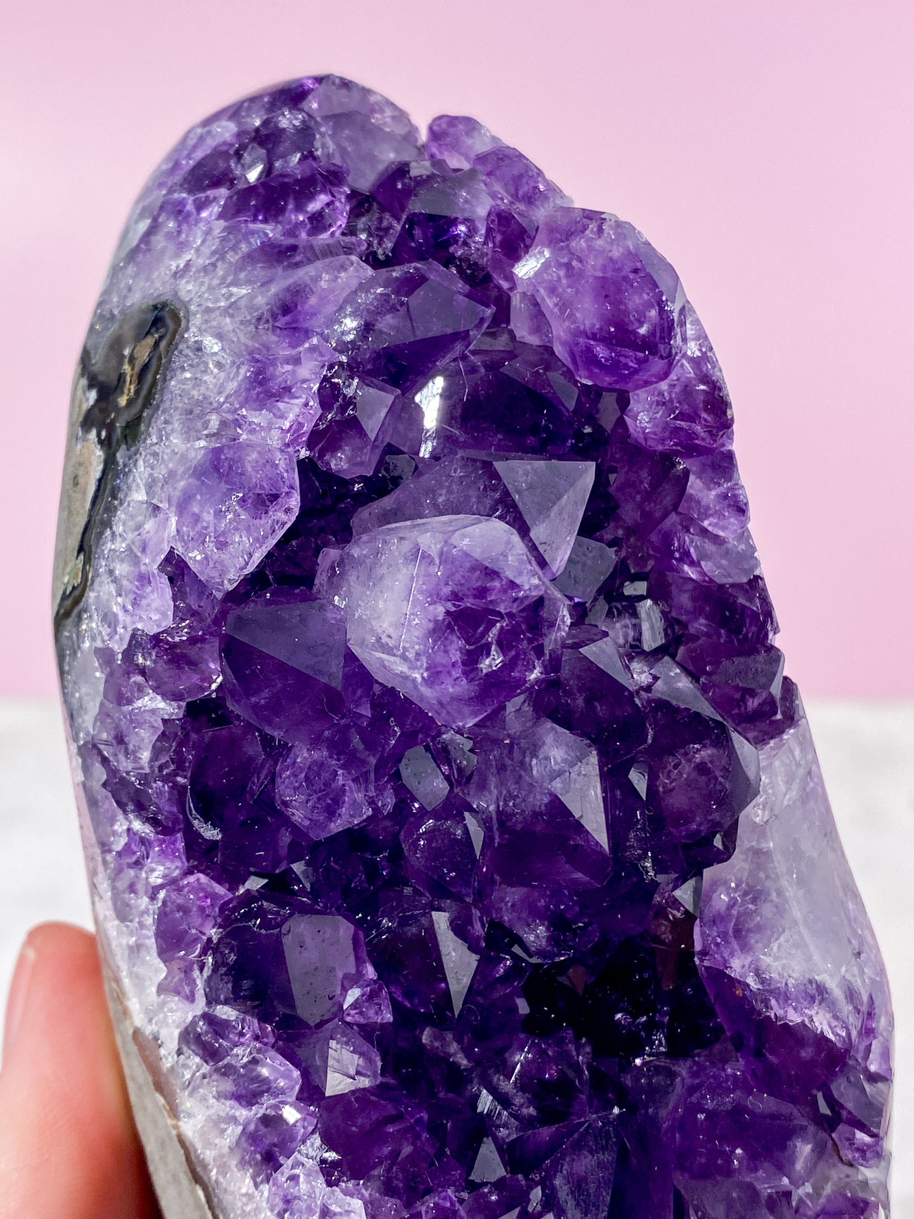 Stående Ametistkluster (Nr. 3) Exklusiv Kvalitet