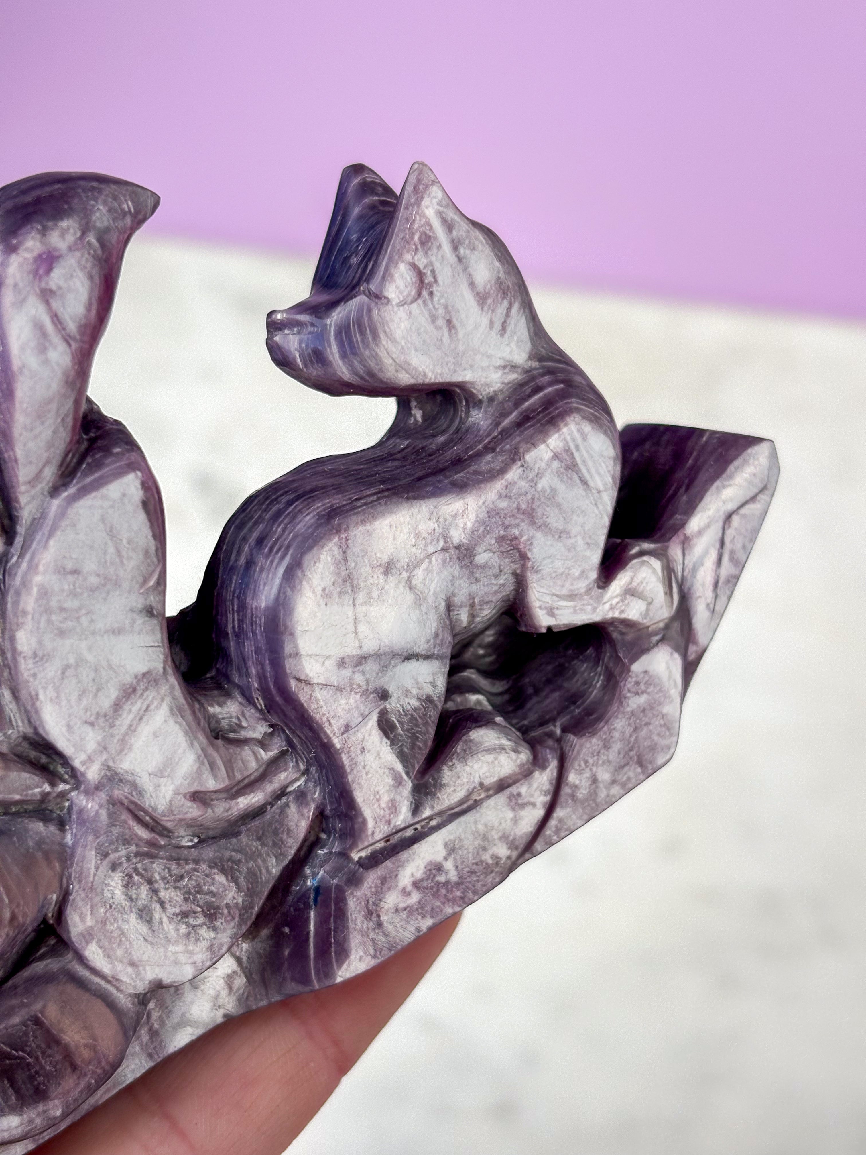 Gemmy Lepidolit Ræv (Nr. 2)