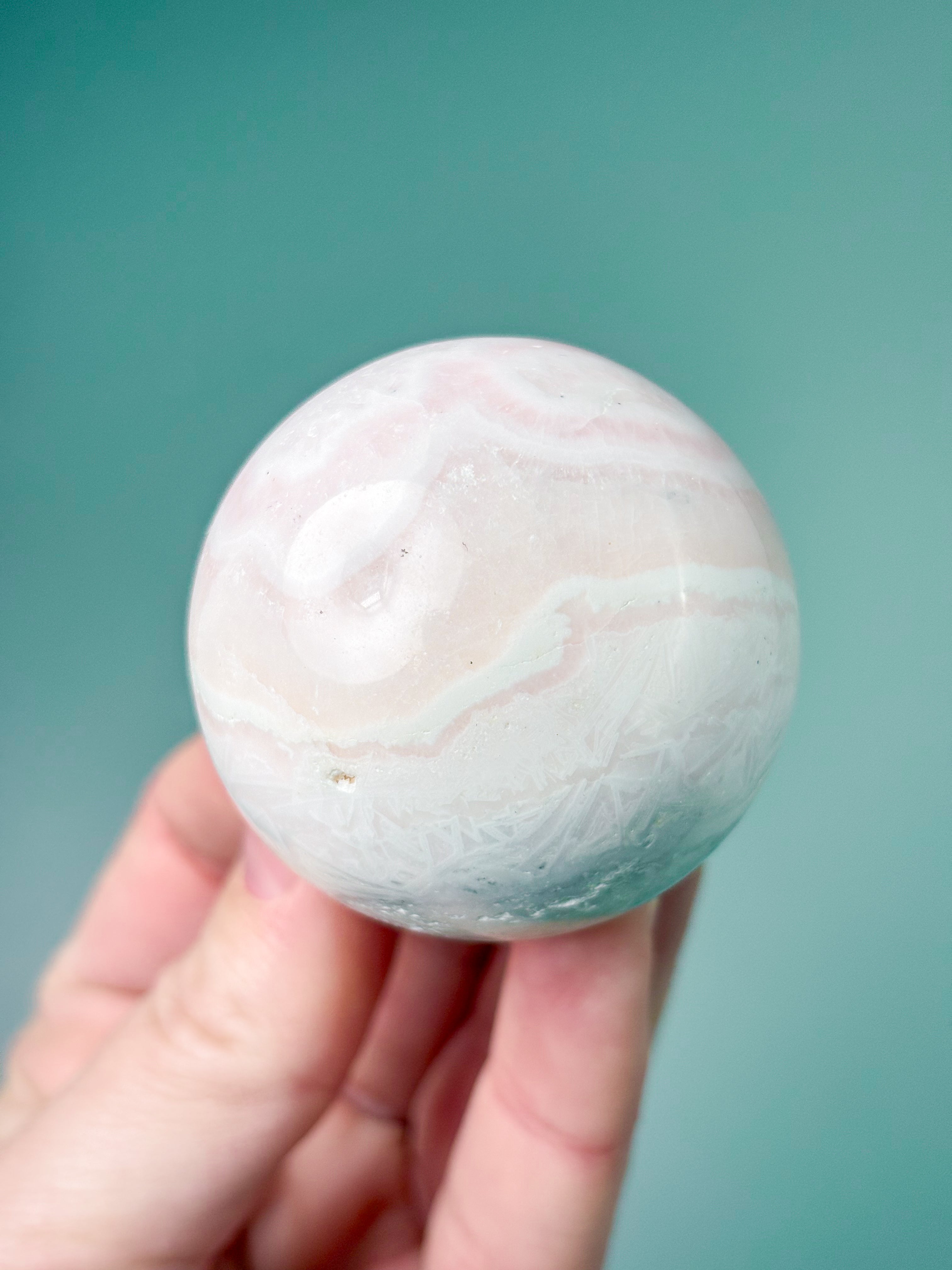 Mangano Calcit Kugle (Nr. 3)