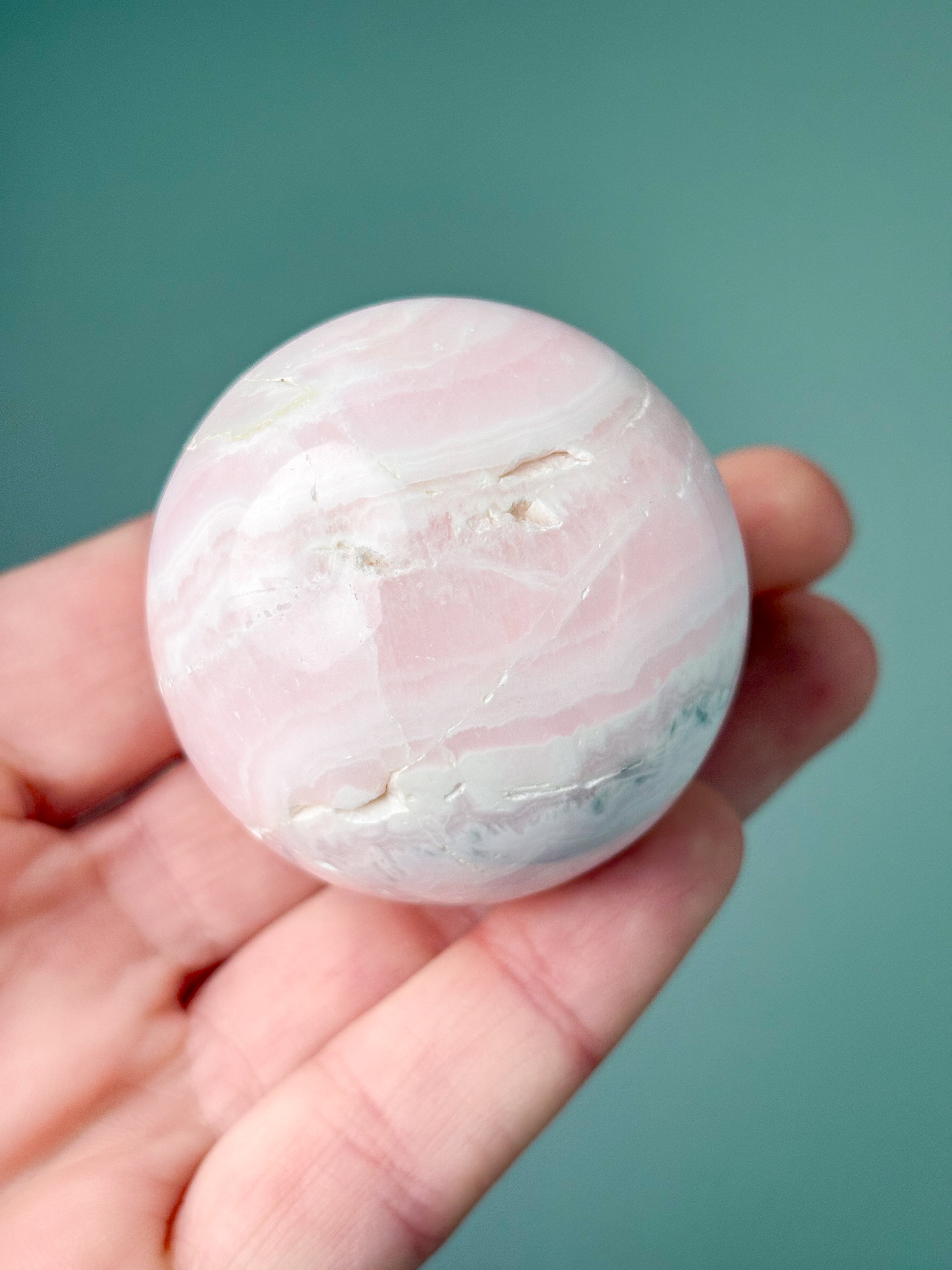 Mangano Calcit Kugle (Nr. 8)