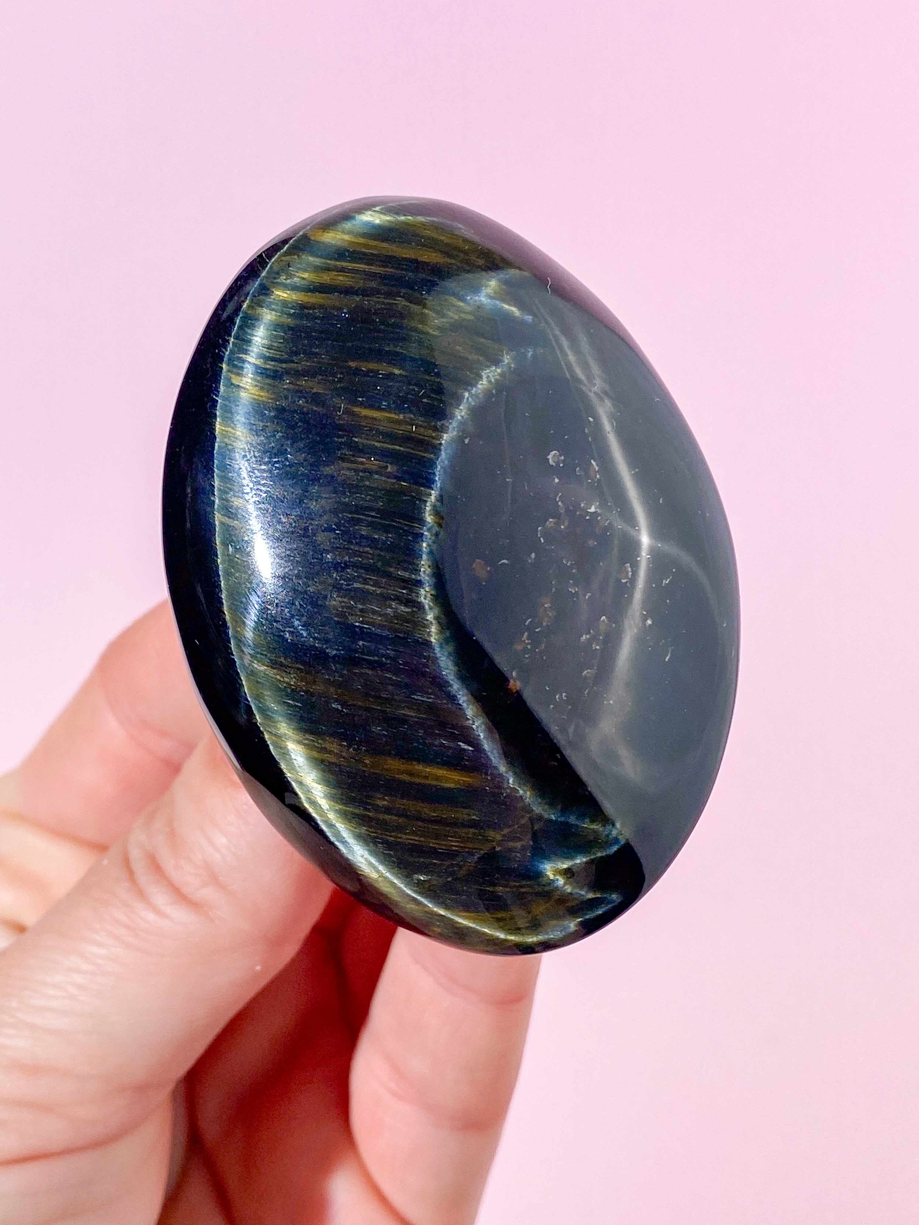 Blå Tigerøje Palmstone (Nr. 6)