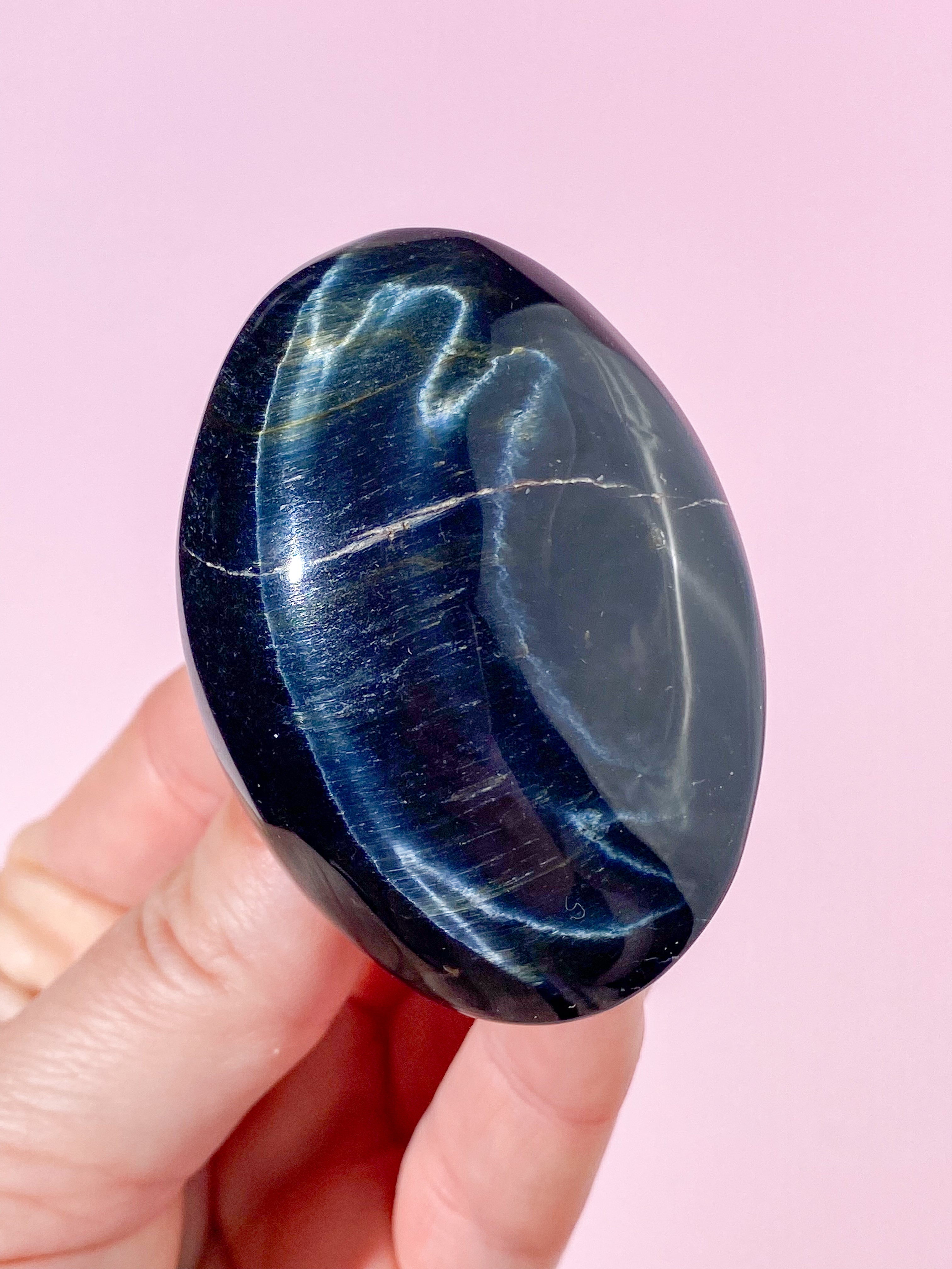 Blå Tigerøje Palmstone (Nr. 9)