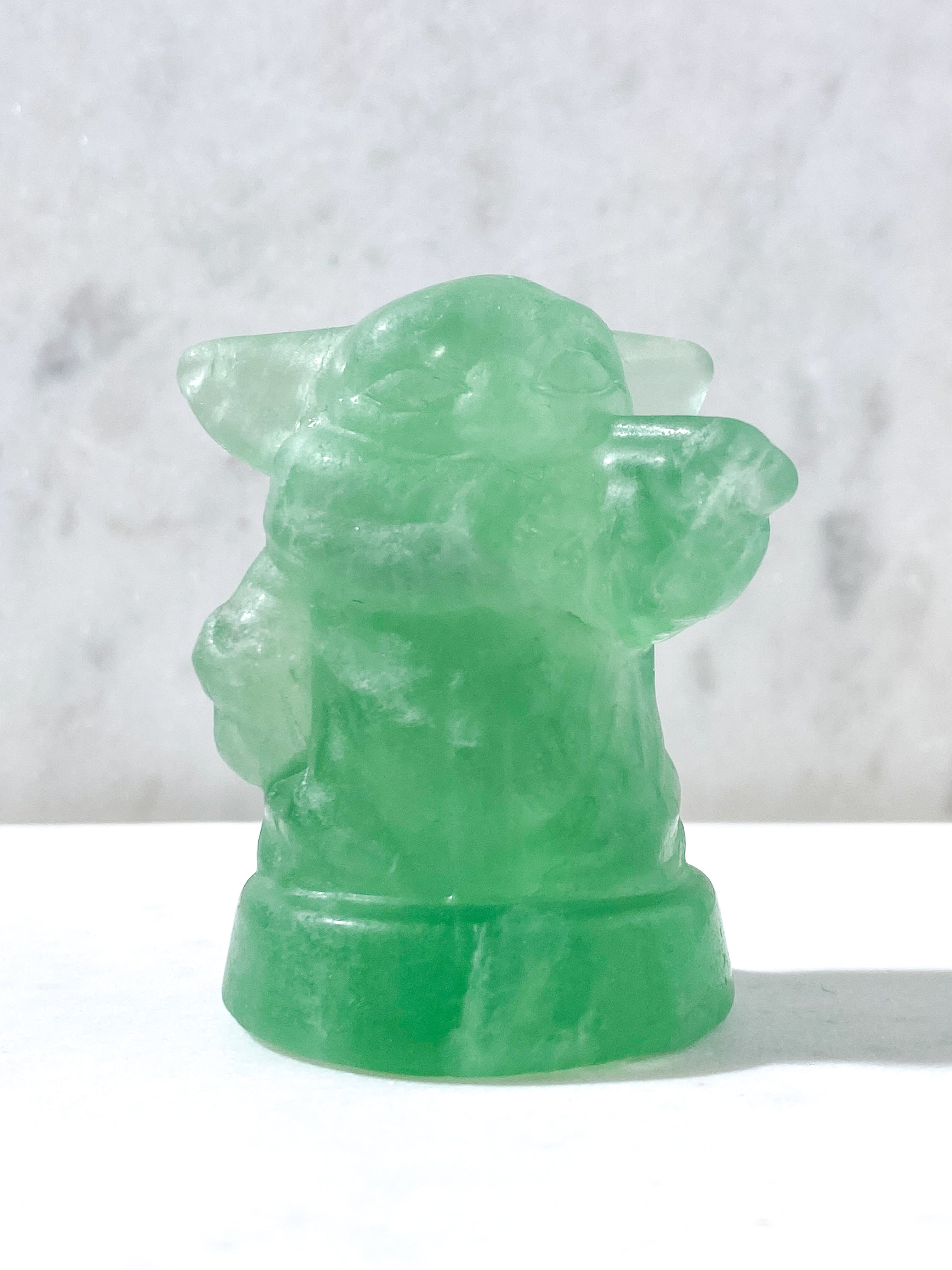 Grøn Fluorit Yoda