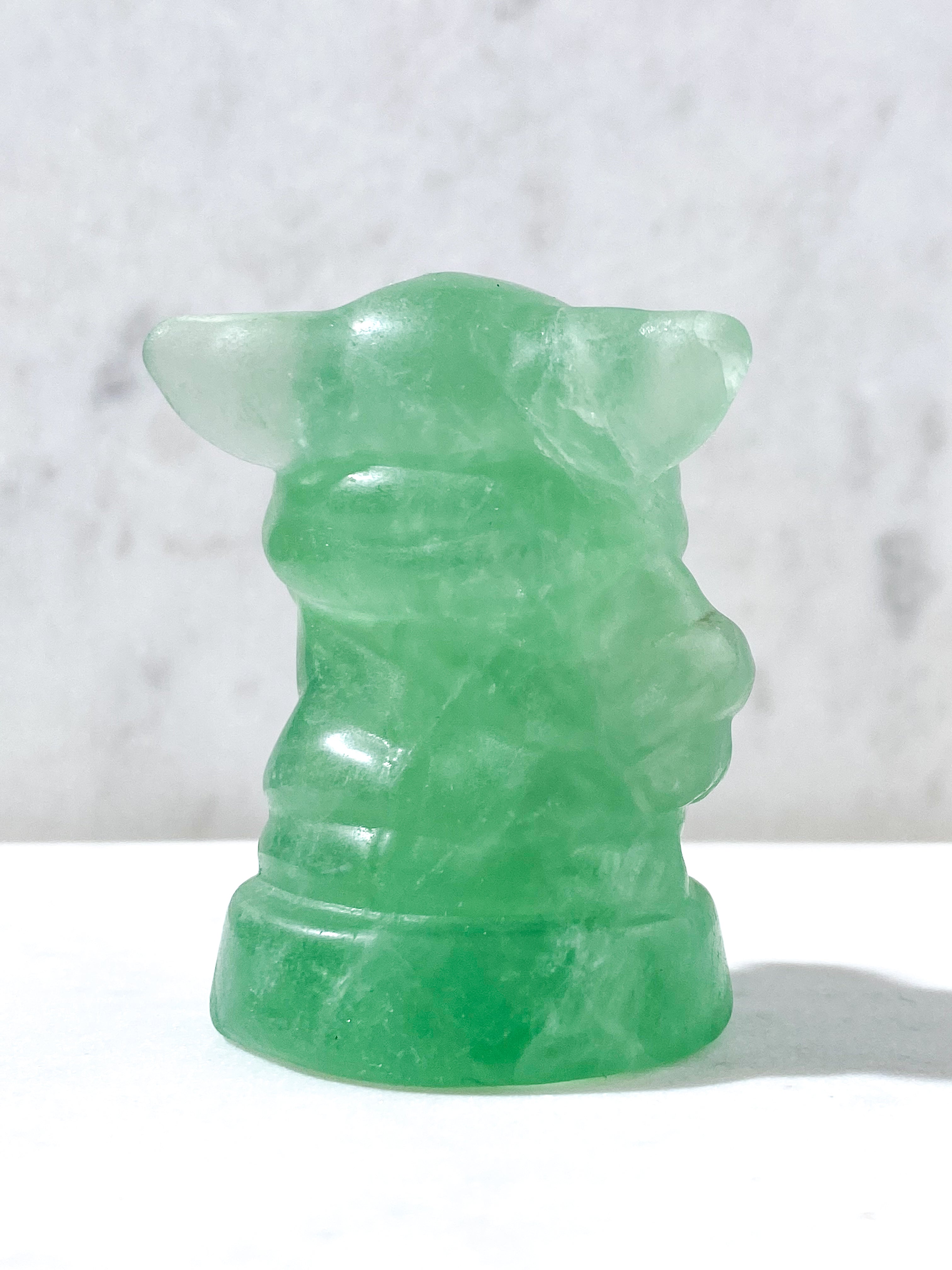 Grøn Fluorit Yoda