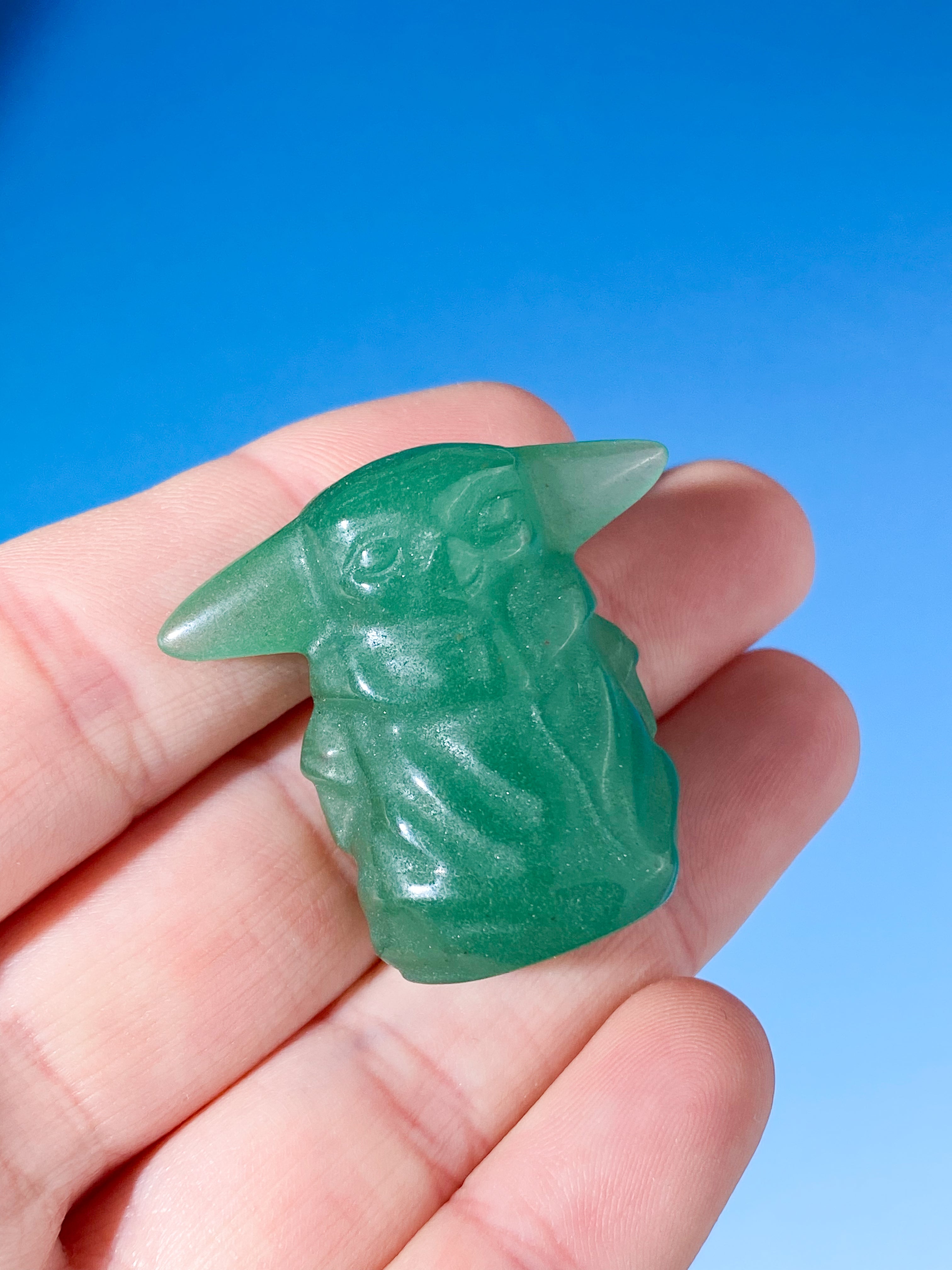 Grøn Aventurin Baby Yoda