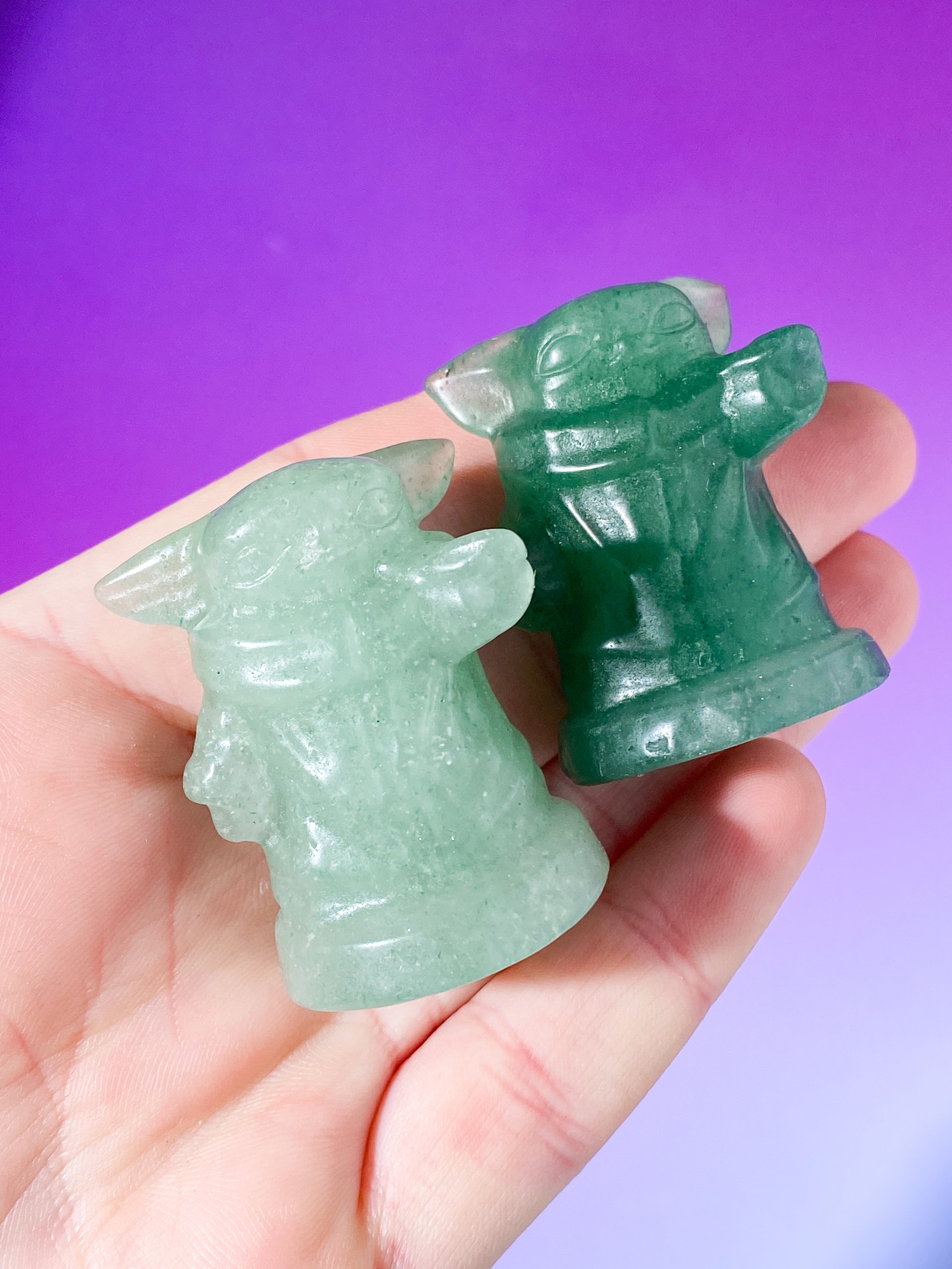 Grøn Aventurin Yoda