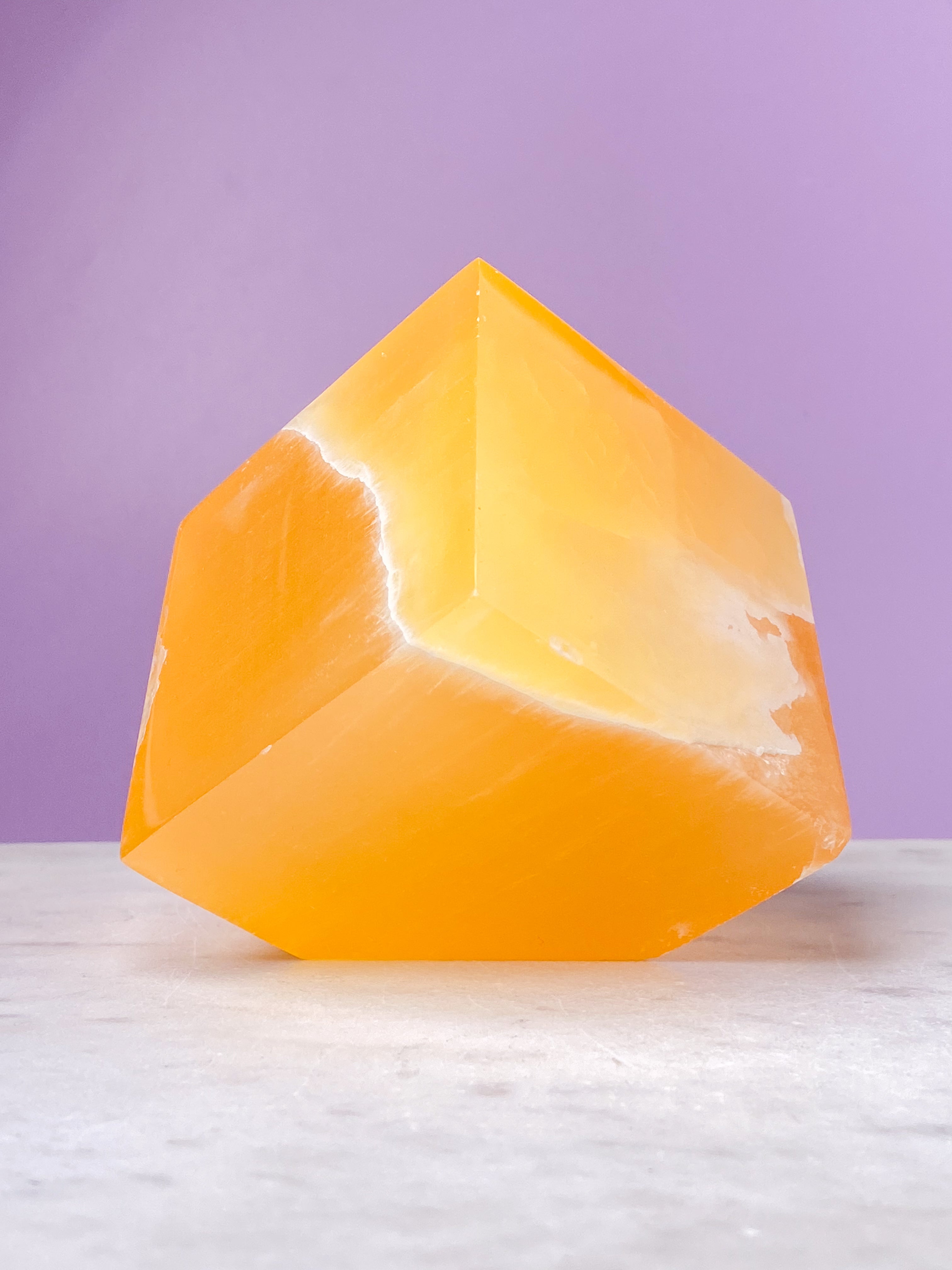 Honeycomb Calcit Kube (Nr. 4)