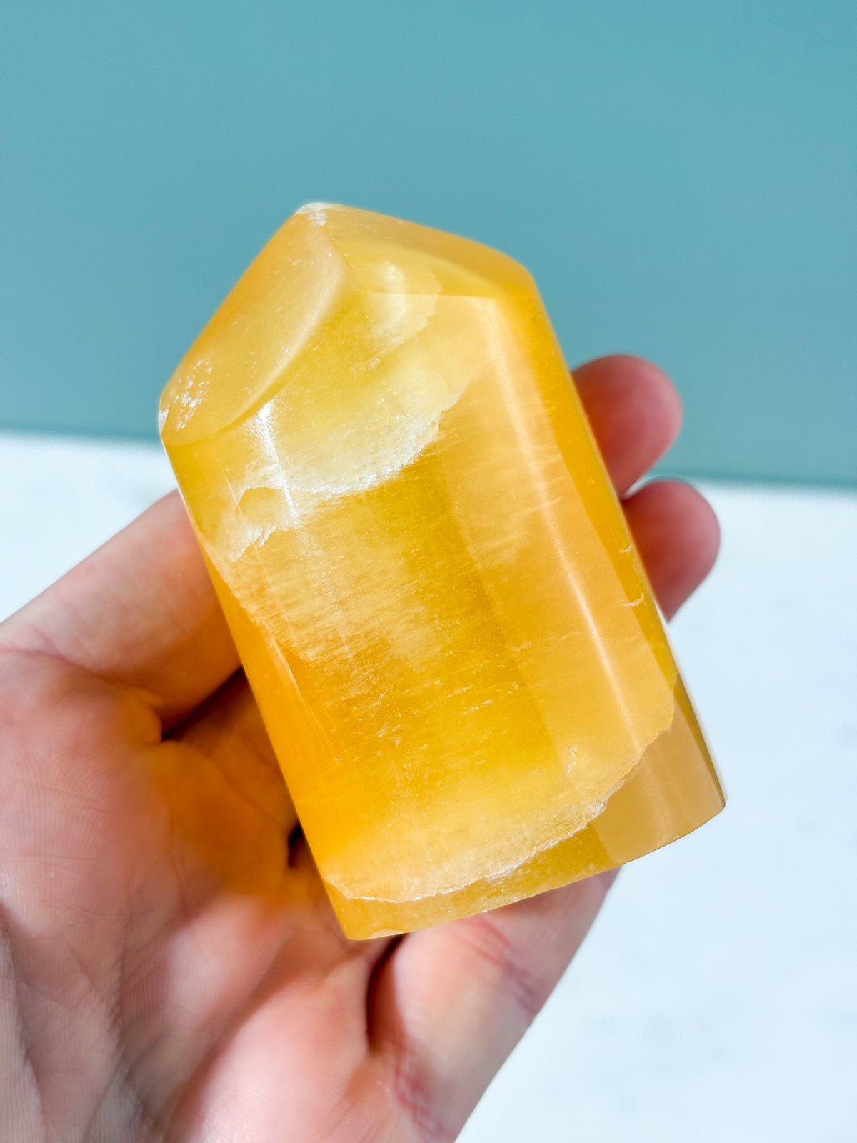 Honeycomb Calcit Tårn (Nr. 1)