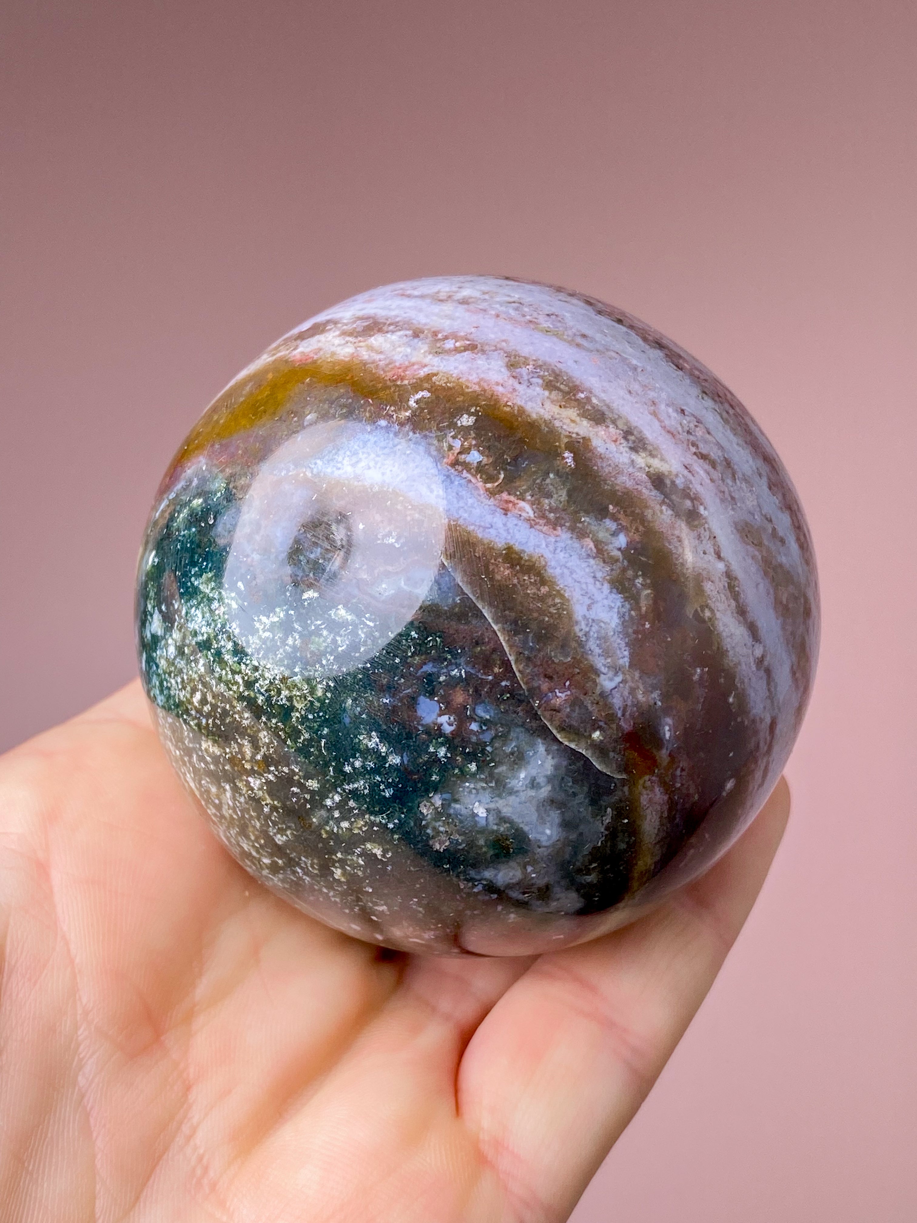 Ocean Jaspis Kugle (Nr. 22)