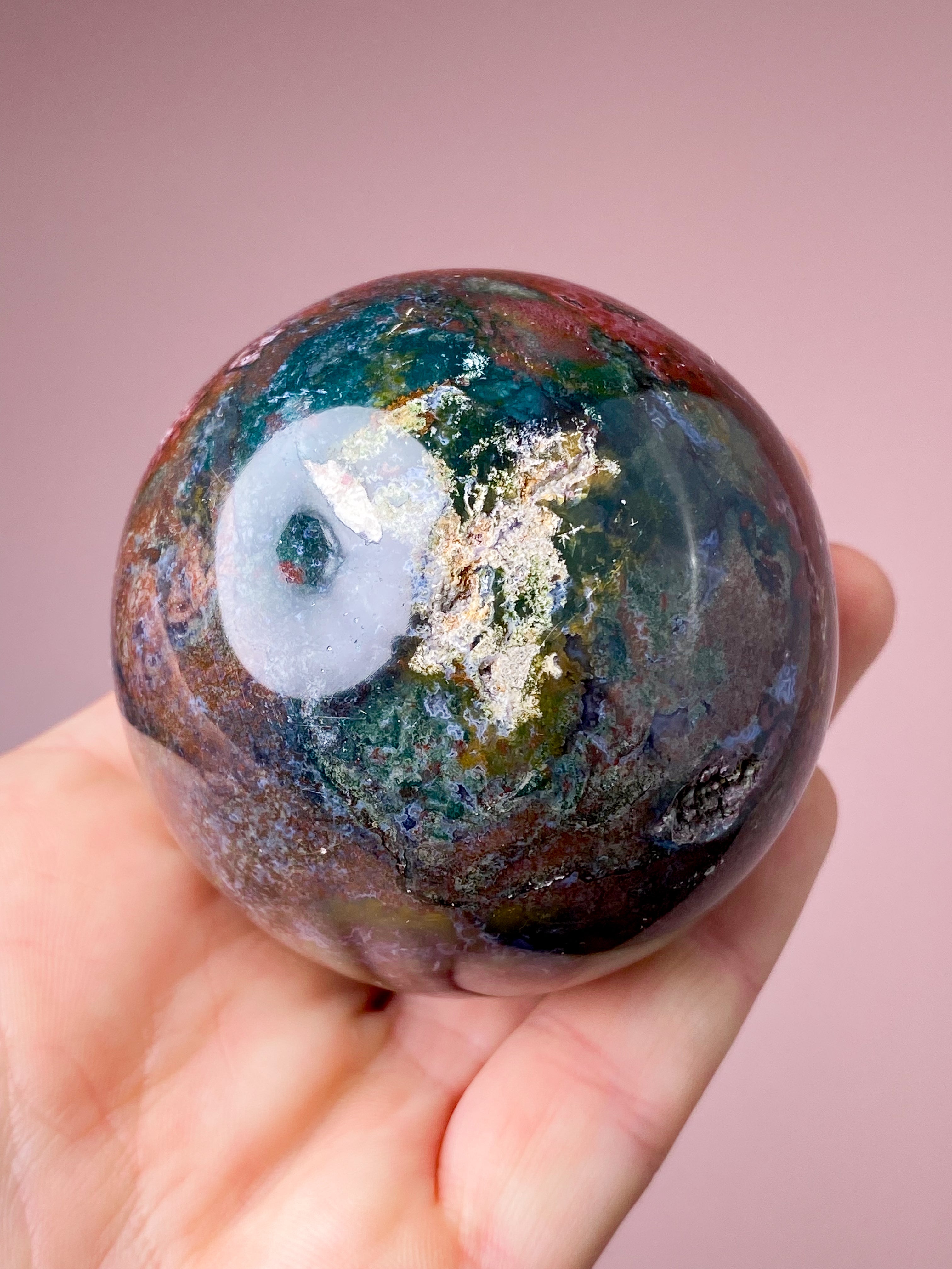 Ocean Jaspis Kugle (Nr. 23)
