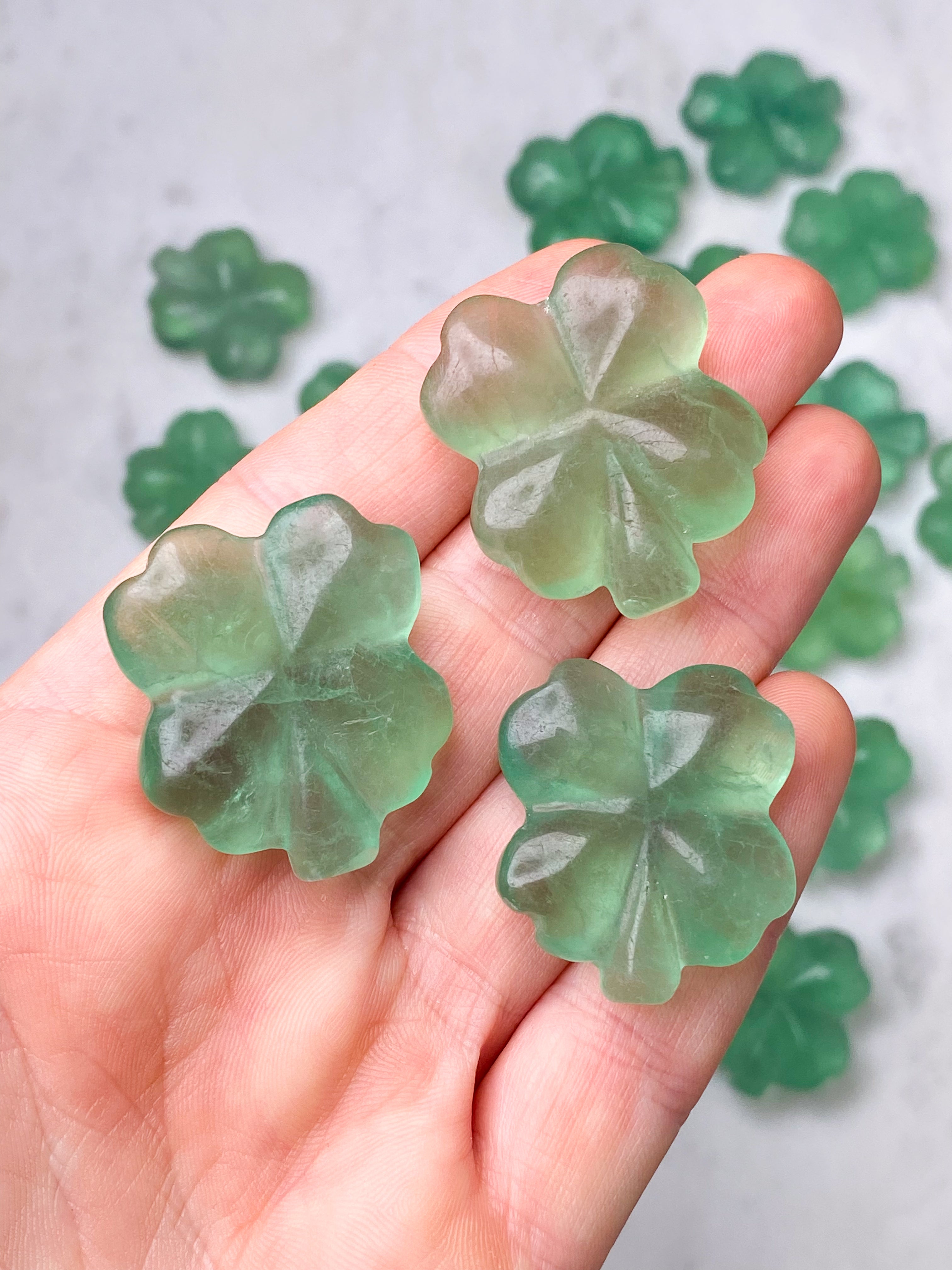 Fluorite Four Leaf Clover