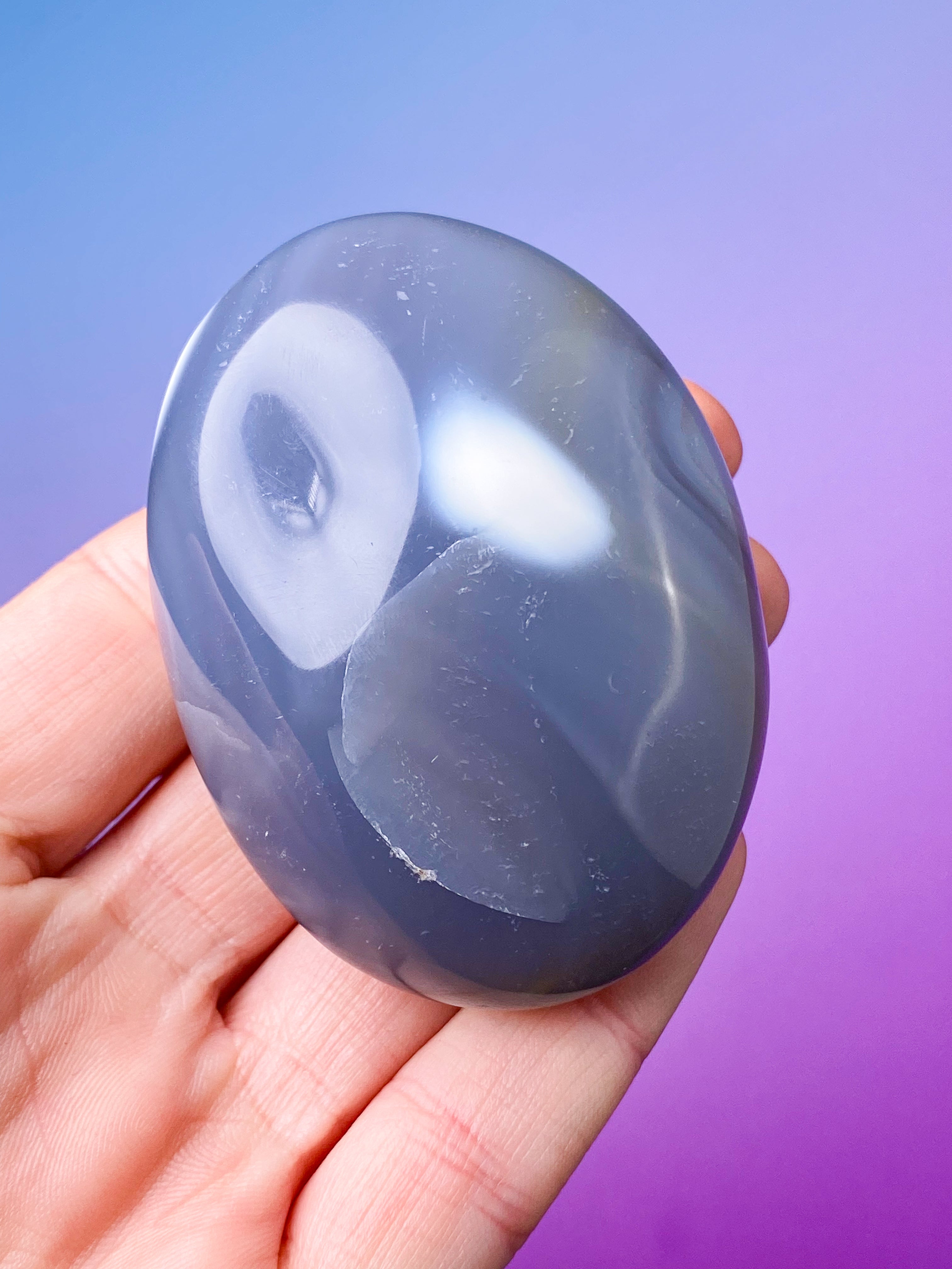 Orca Agat Palmstone (Nr. 4)