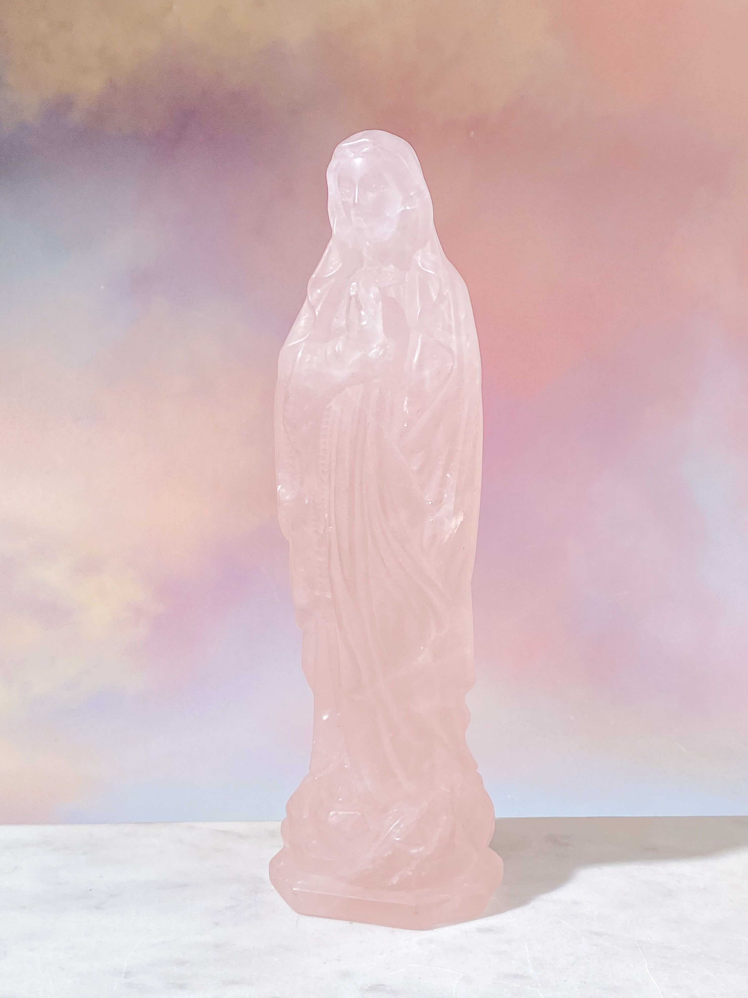 Kæmpe Rosakvarts Madonna (Nr. 3)