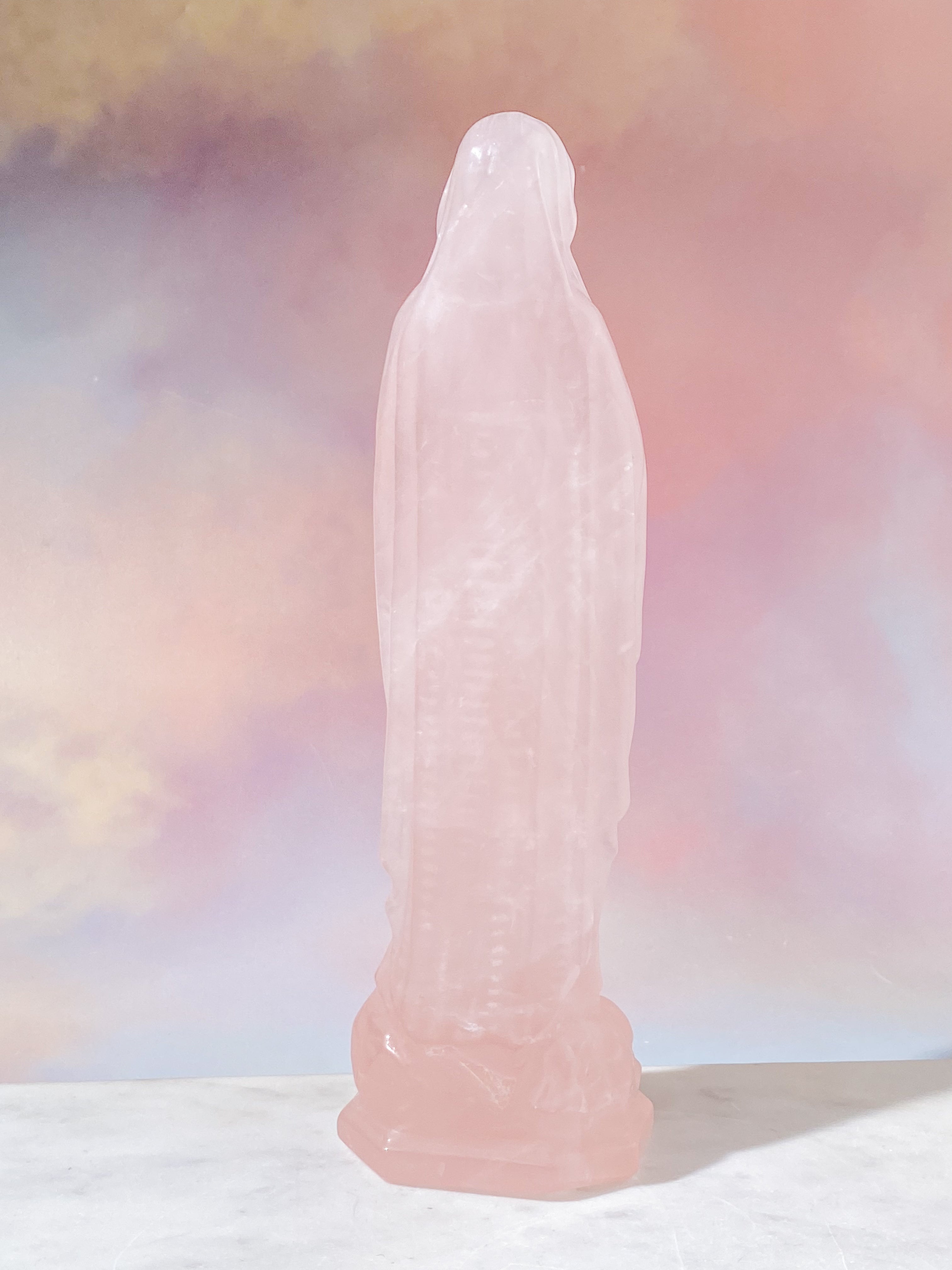 Kæmpe Rosakvarts Madonna (Nr. 6)