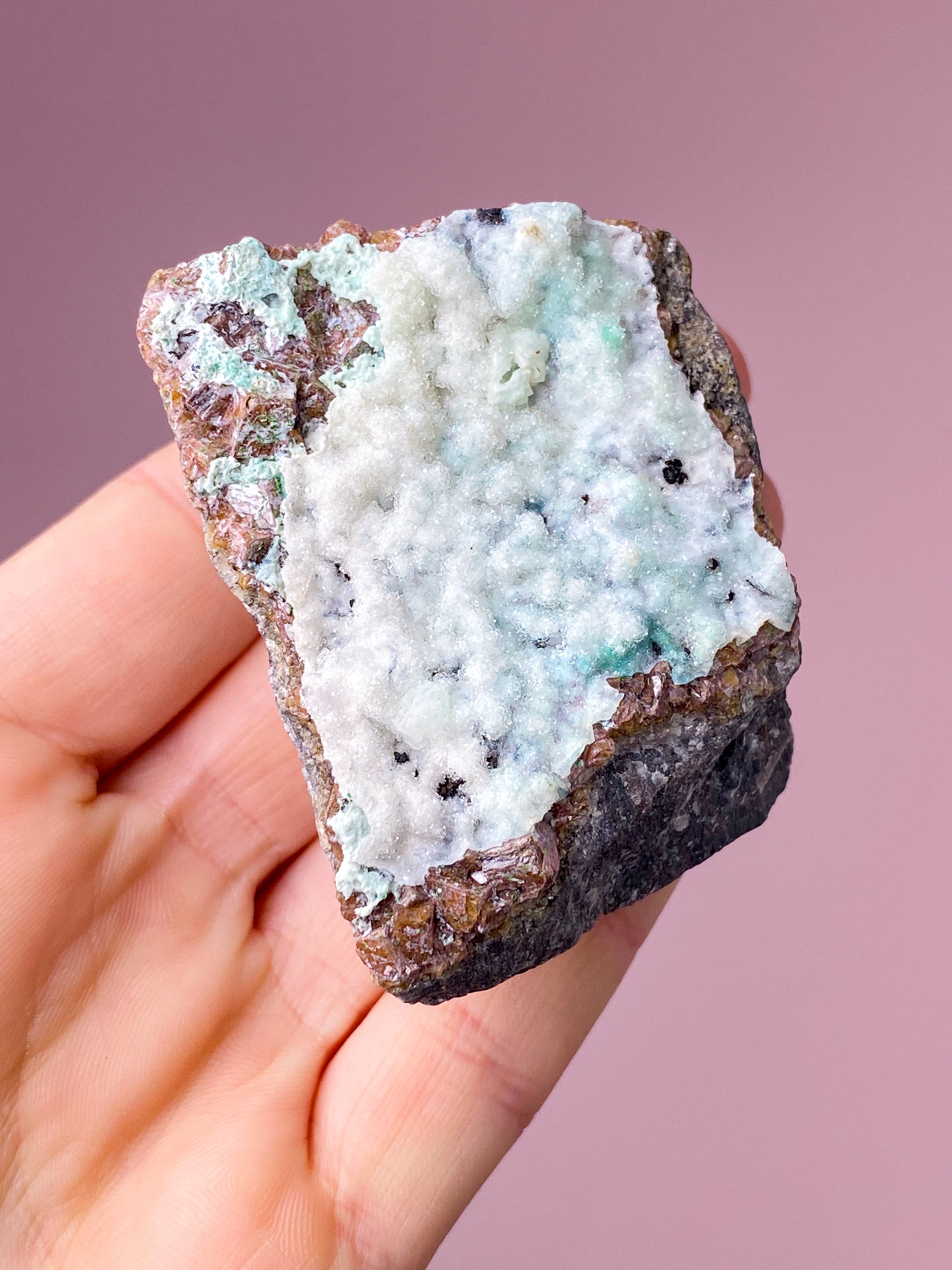 Druzy Chrysocolla Klynge (Nr. 14)