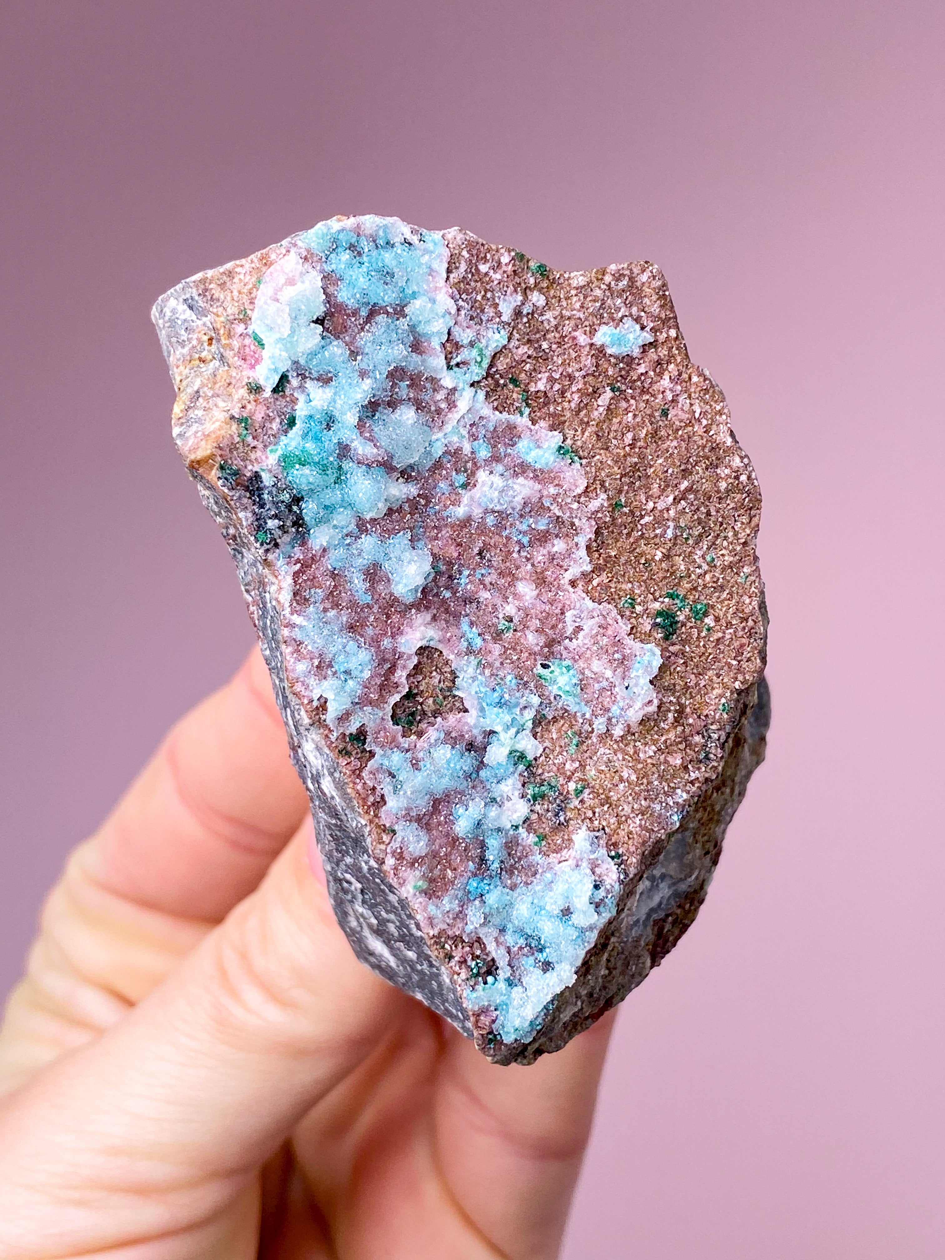 Druzy Chrysocolla Klynge (Nr. 15)
