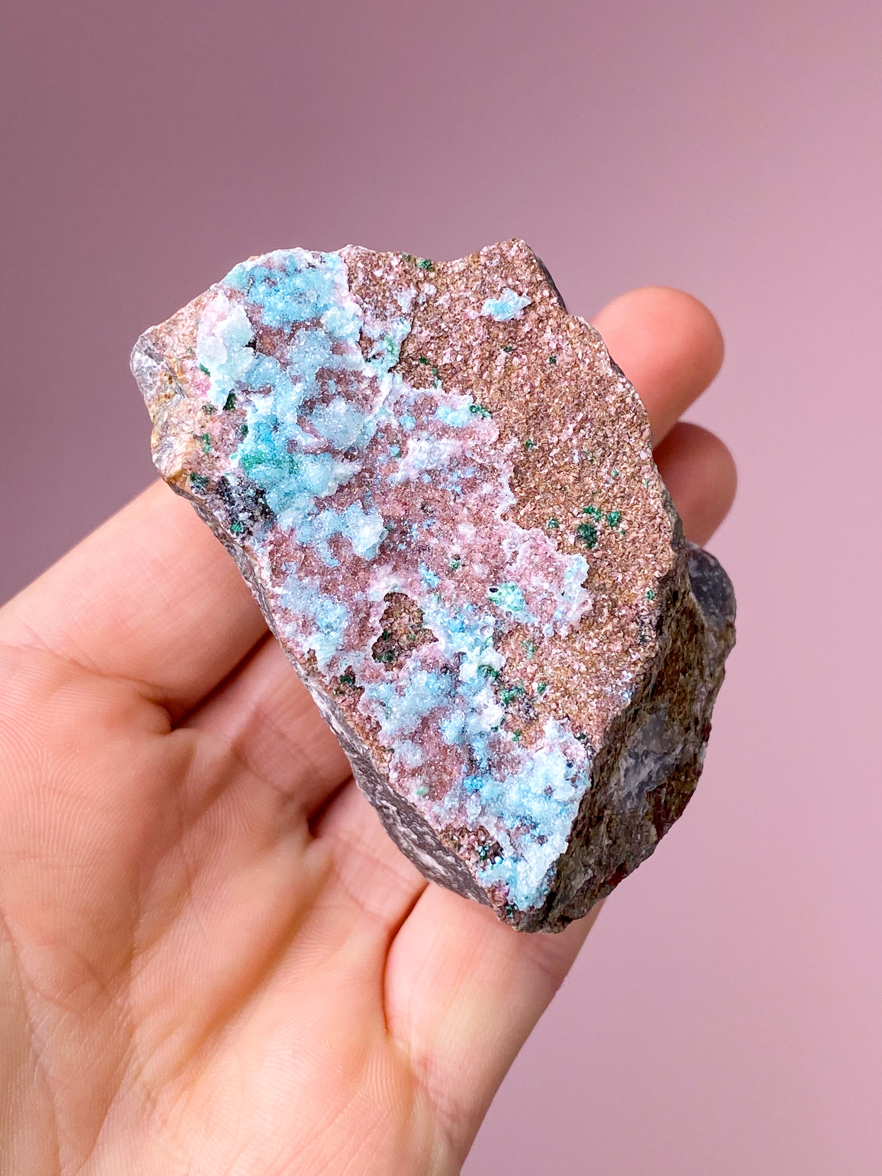 Druzy Chrysocolla Klynge (Nr. 15)