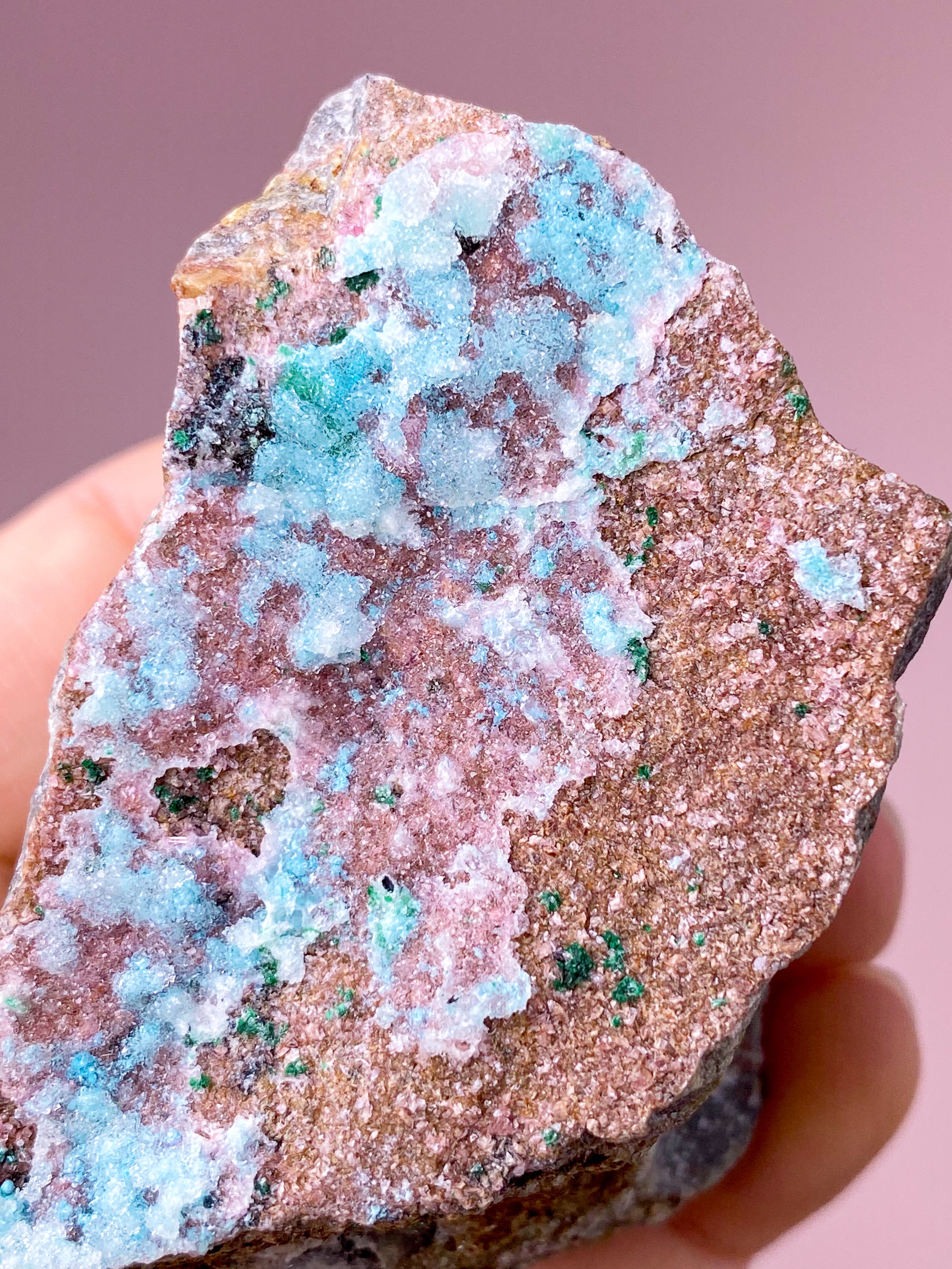 Druzy Chrysocolla Klynge (Nr. 15)