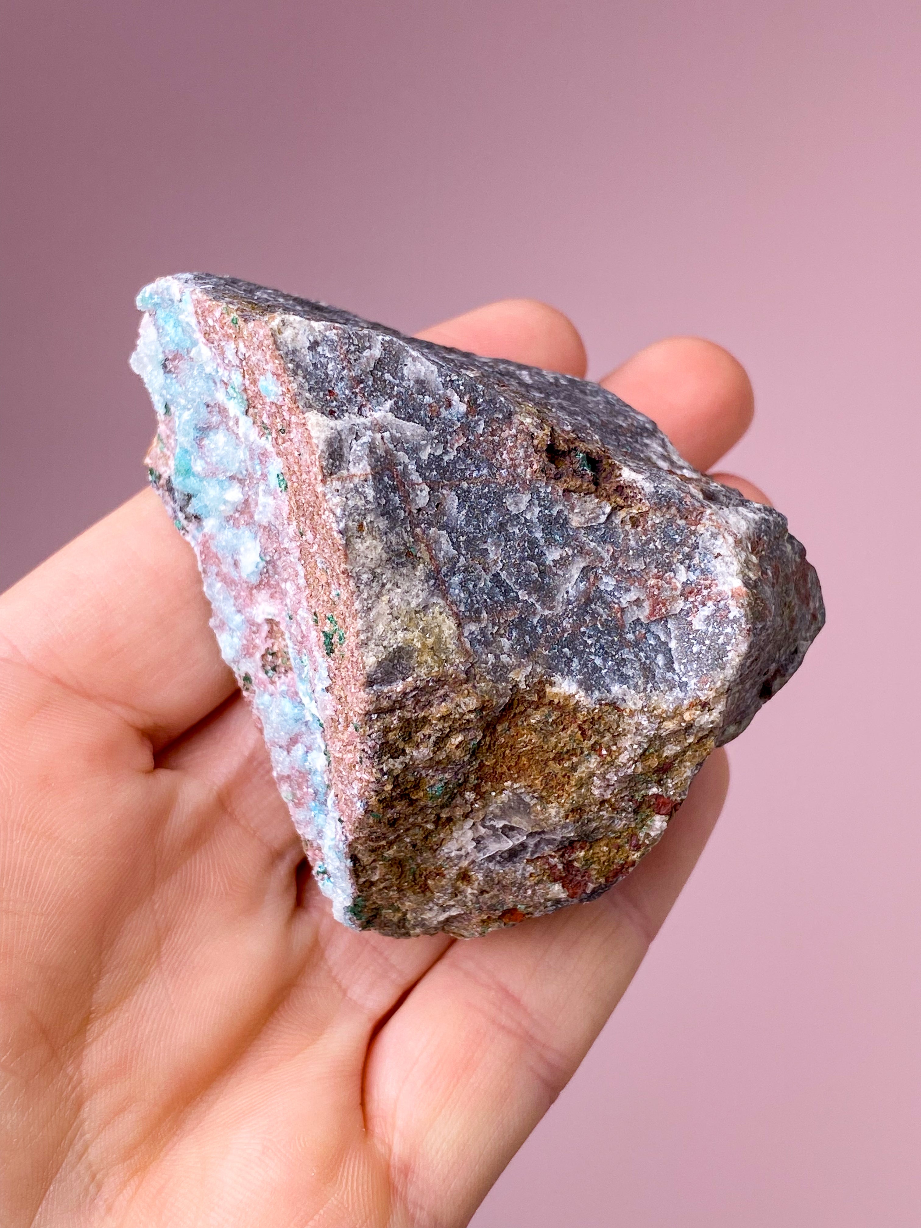 Druzy Chrysocolla Klynge (Nr. 15)