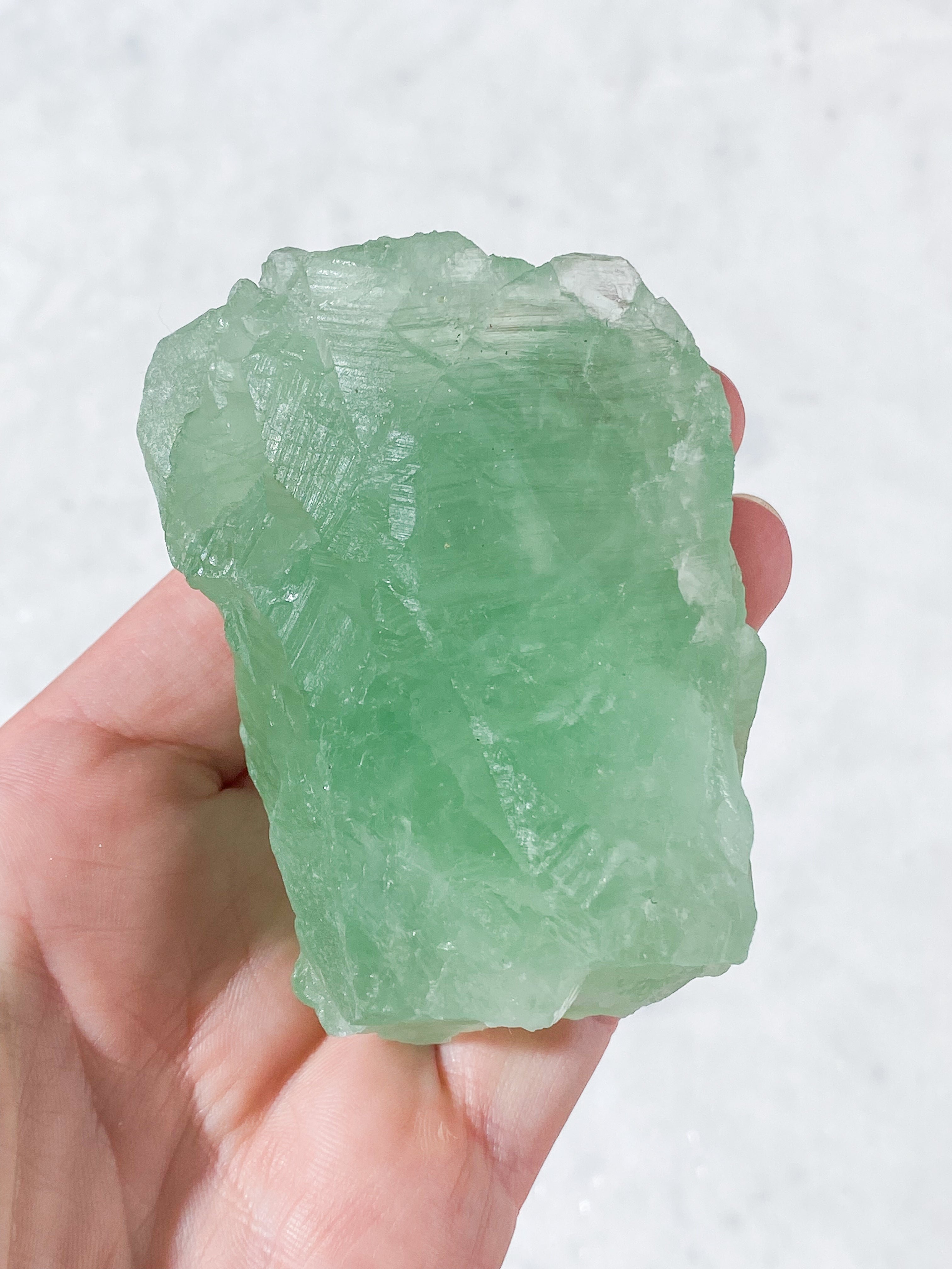 Grøn Fluorit Rå (Nr. 23)