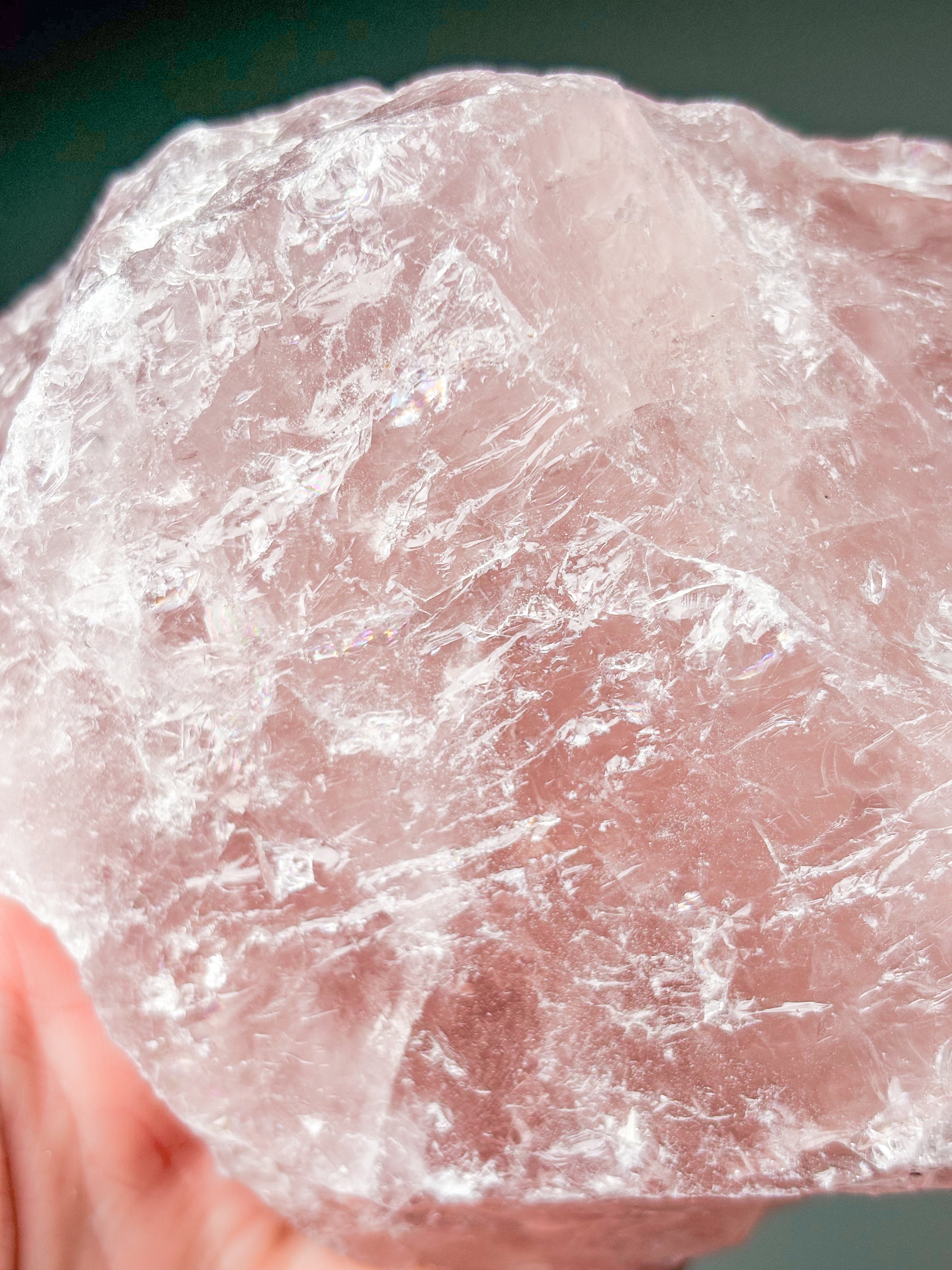 Stor Rå Rosakvarts (Nr. 8)