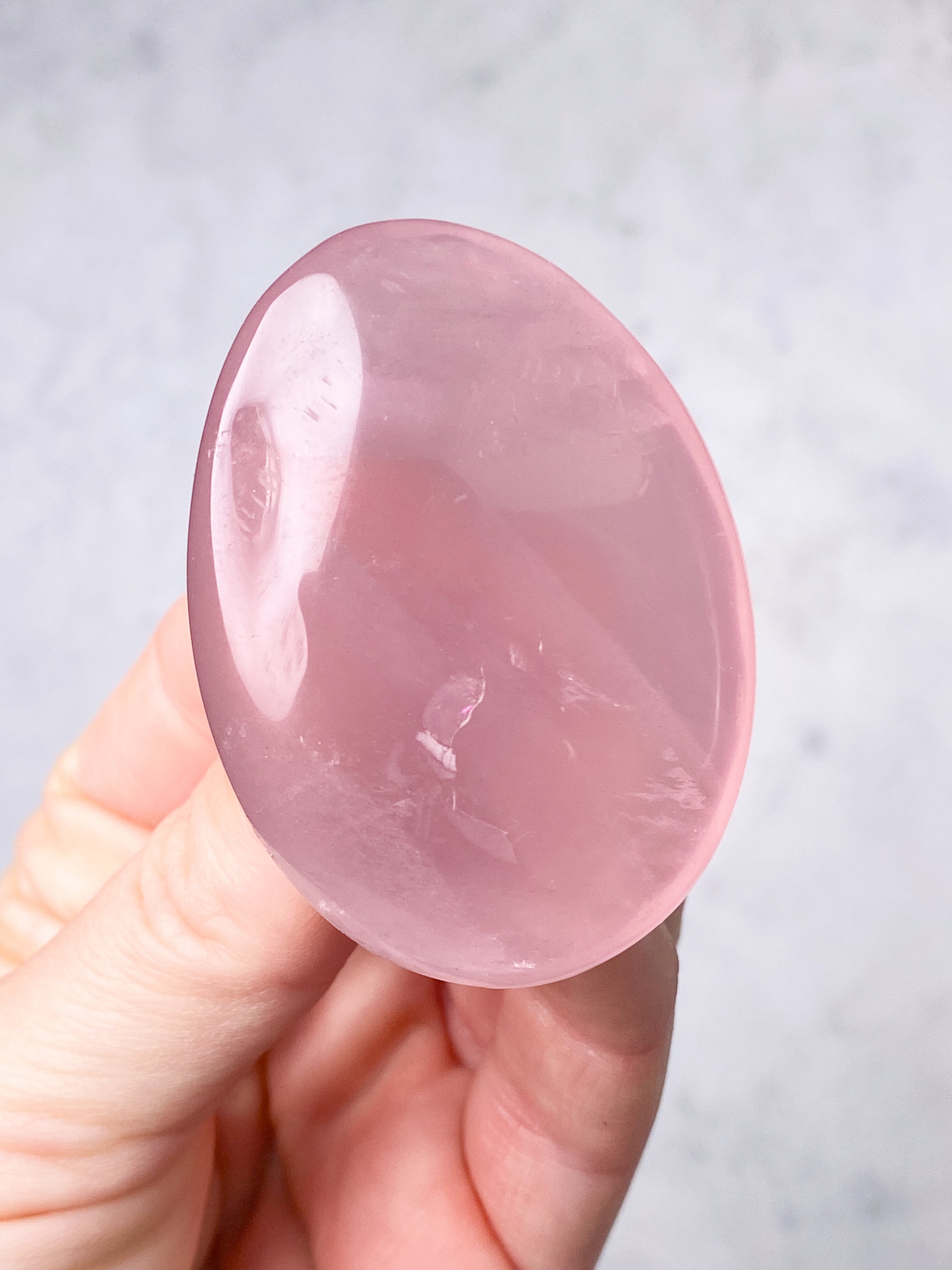 Rose Quartz Palmstone (No. 13)