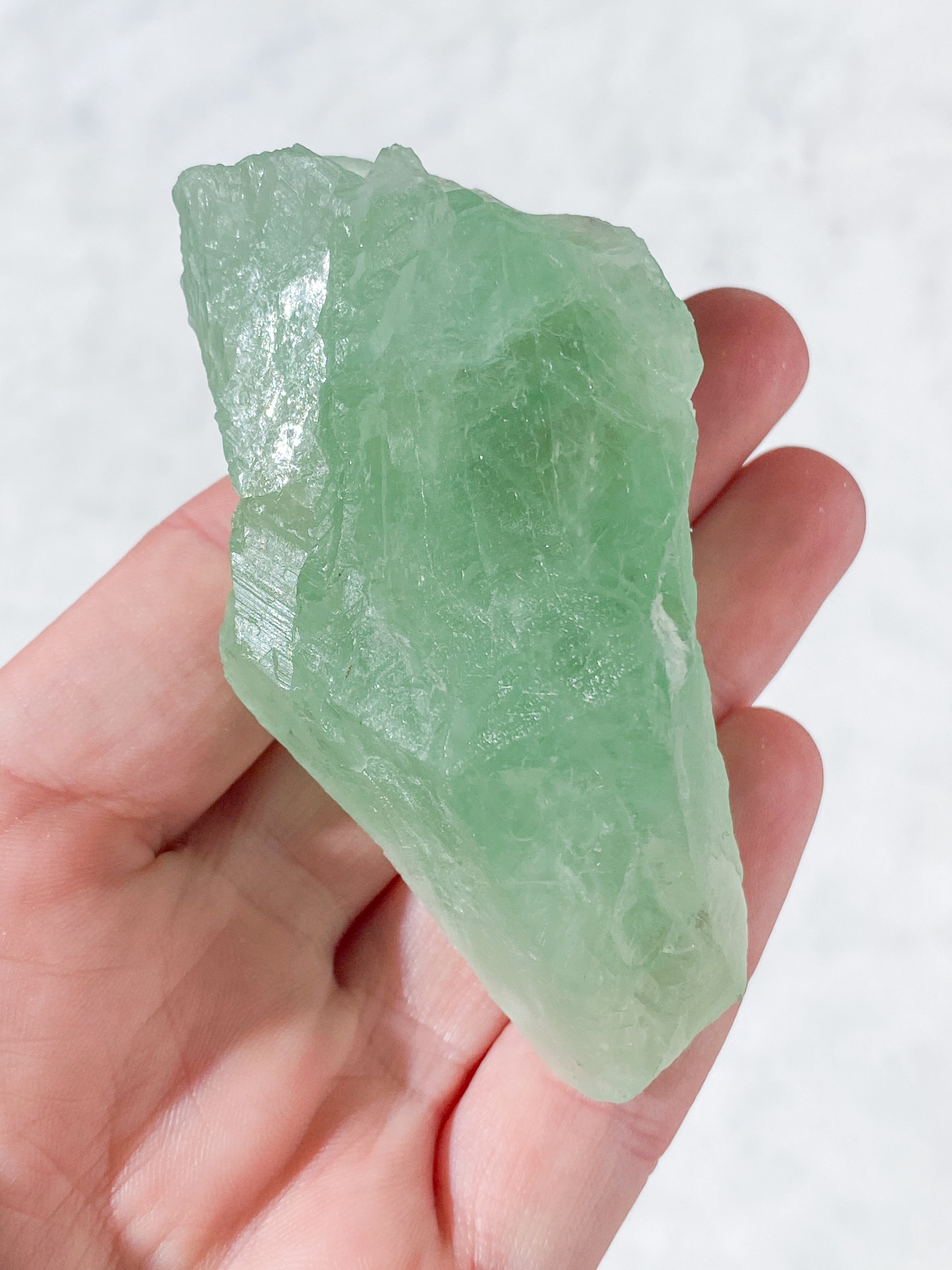 Grøn Fluorit Rå (Nr. 24)