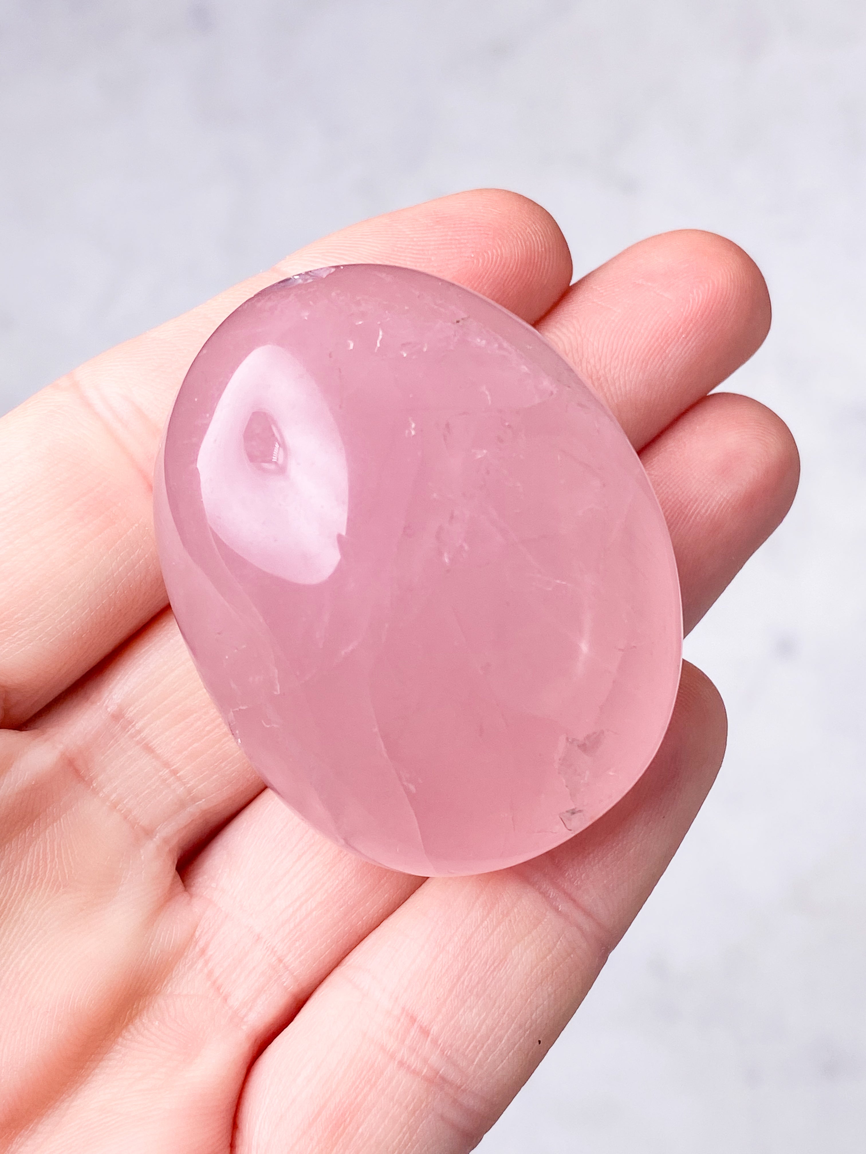 Rosakvarts Palmstone (Nr. 3)