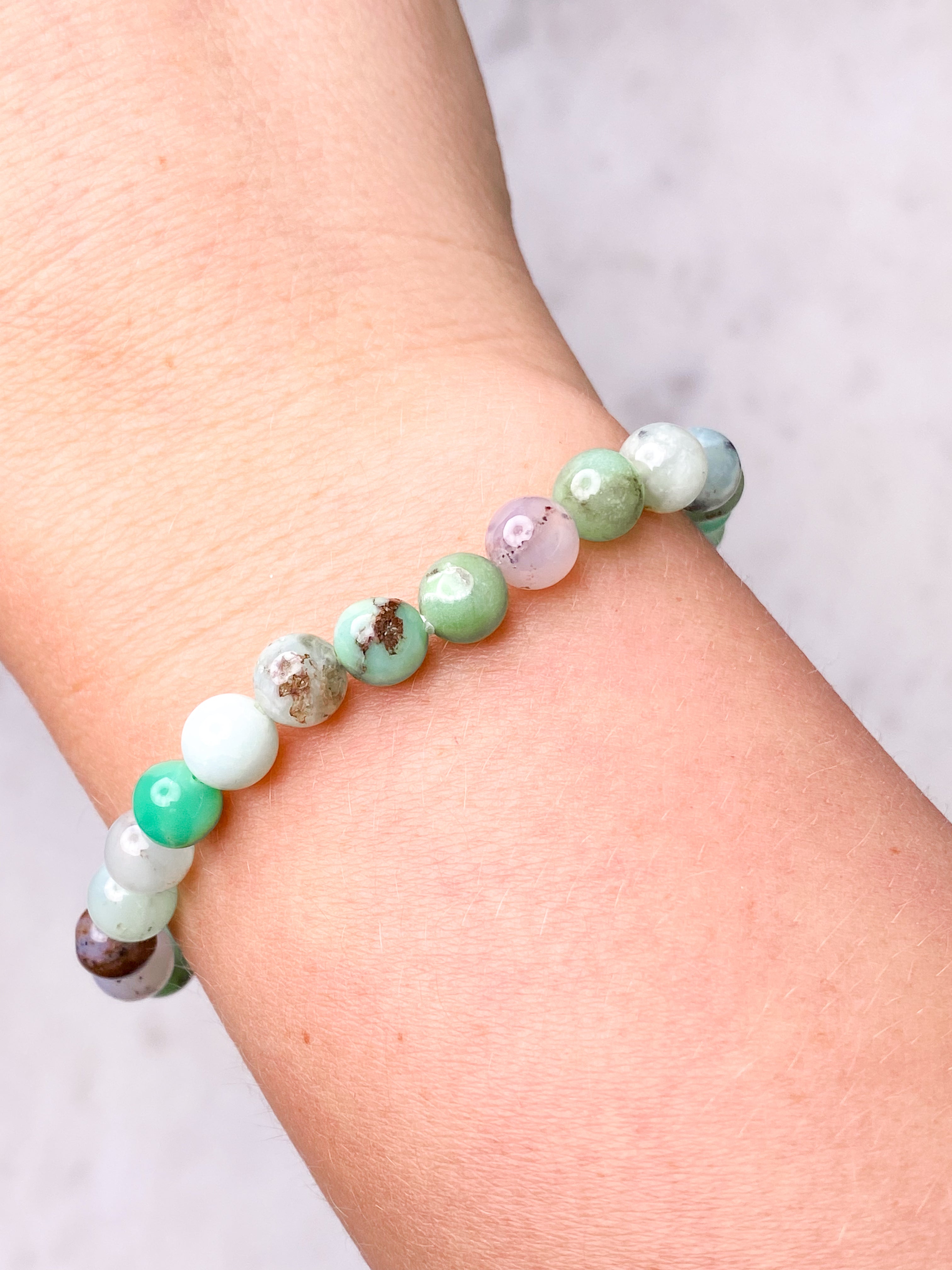 Chrysopras Armbånd