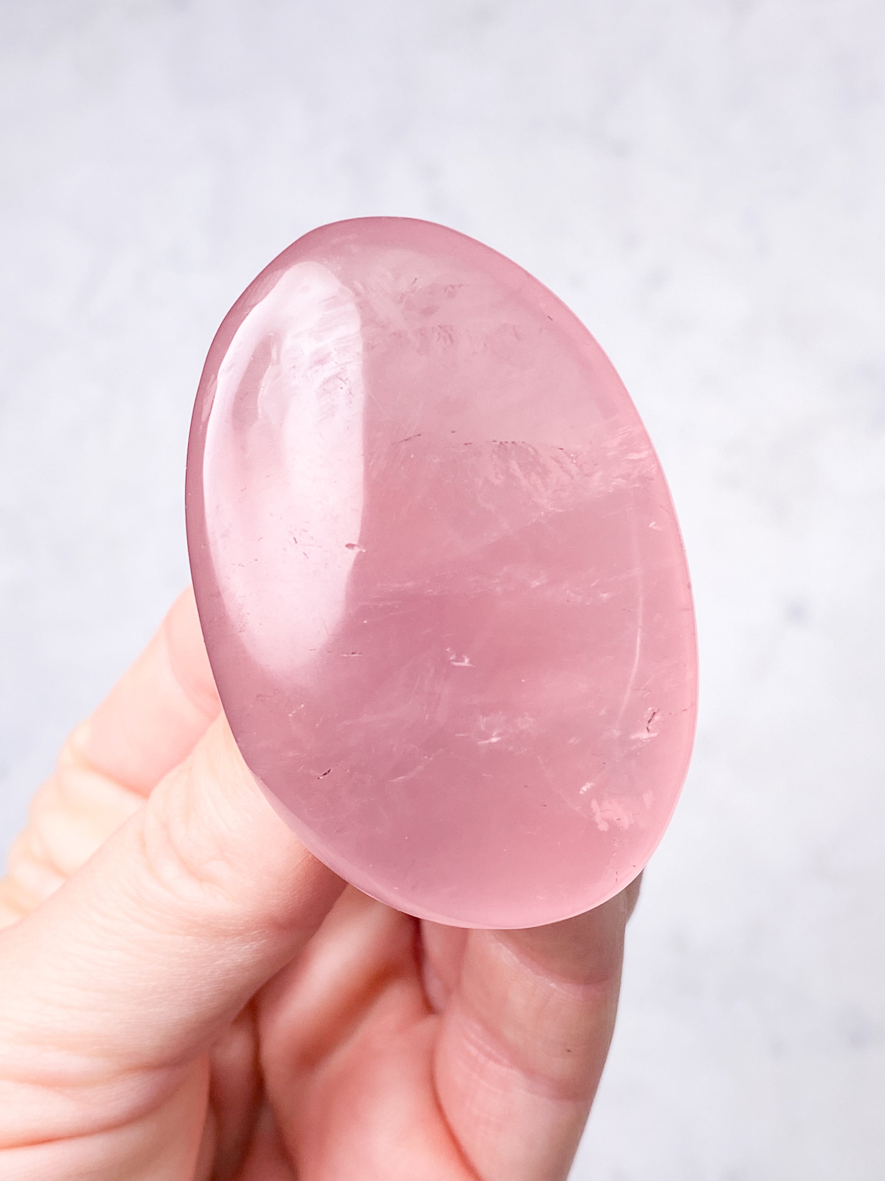 Rosakvarts Palmstone (Nr. 5)