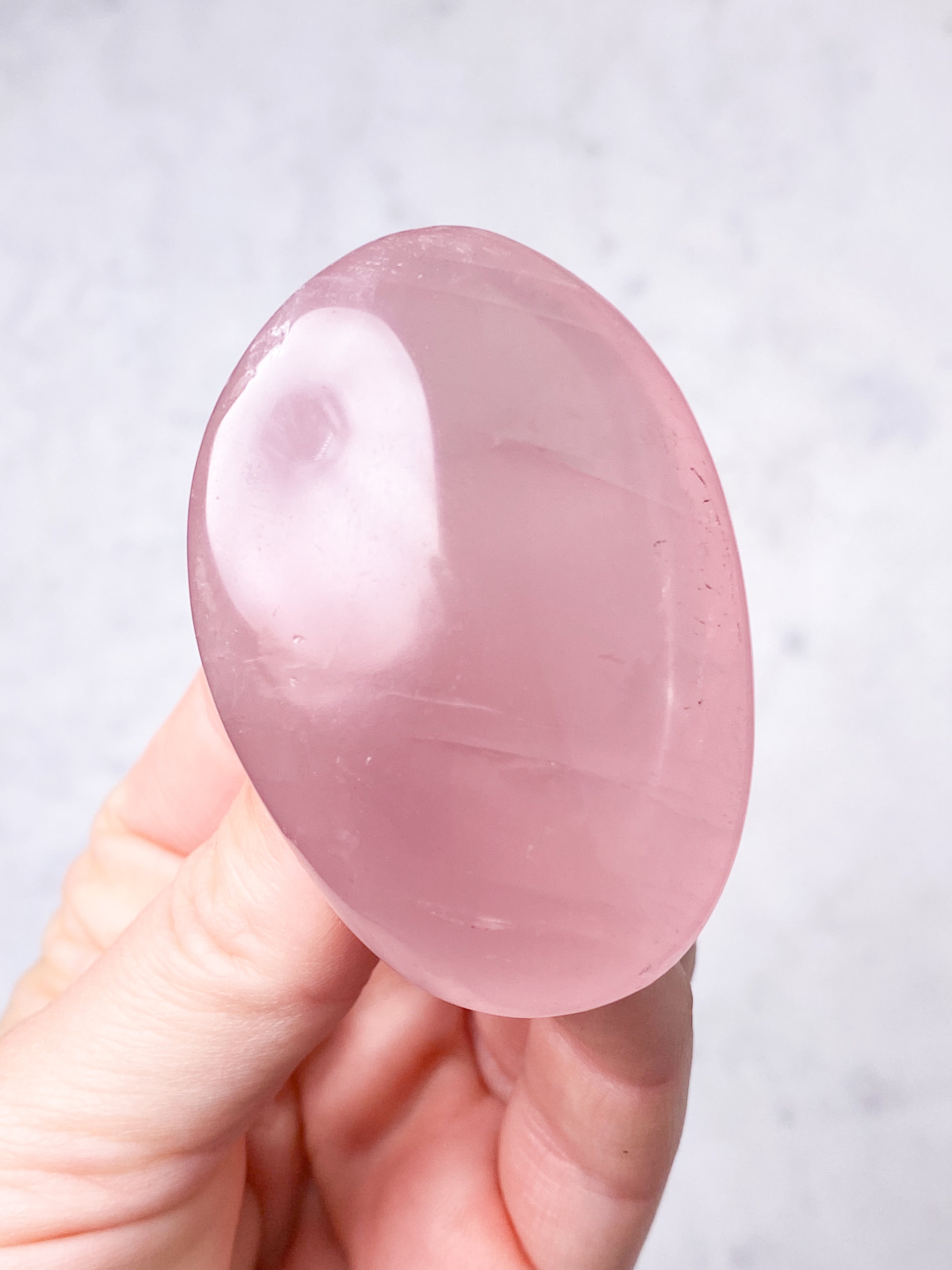 Rosakvarts Palmstone (Nr. 6)