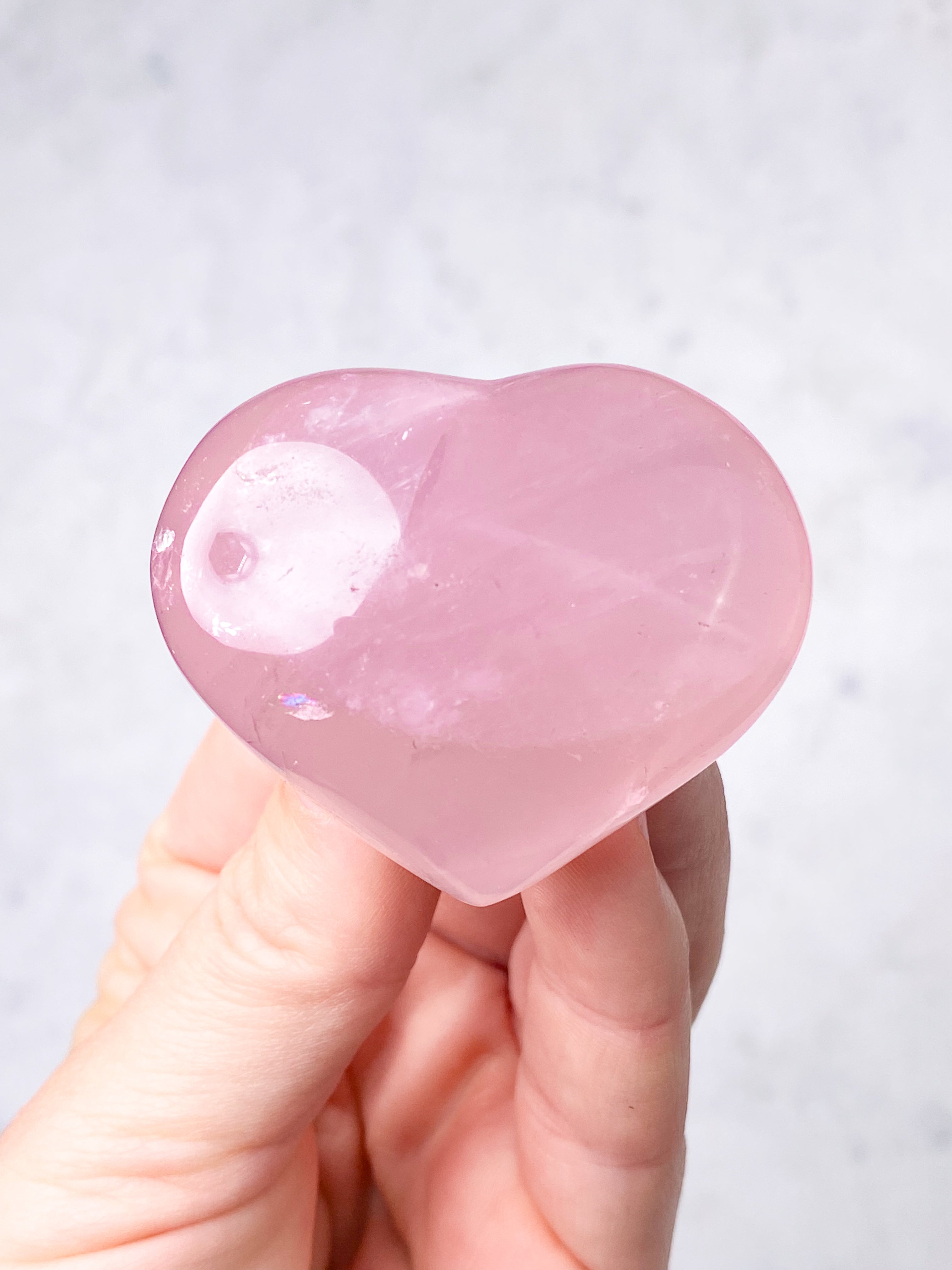 Rosakvarts Hjerte (Nr. 8)